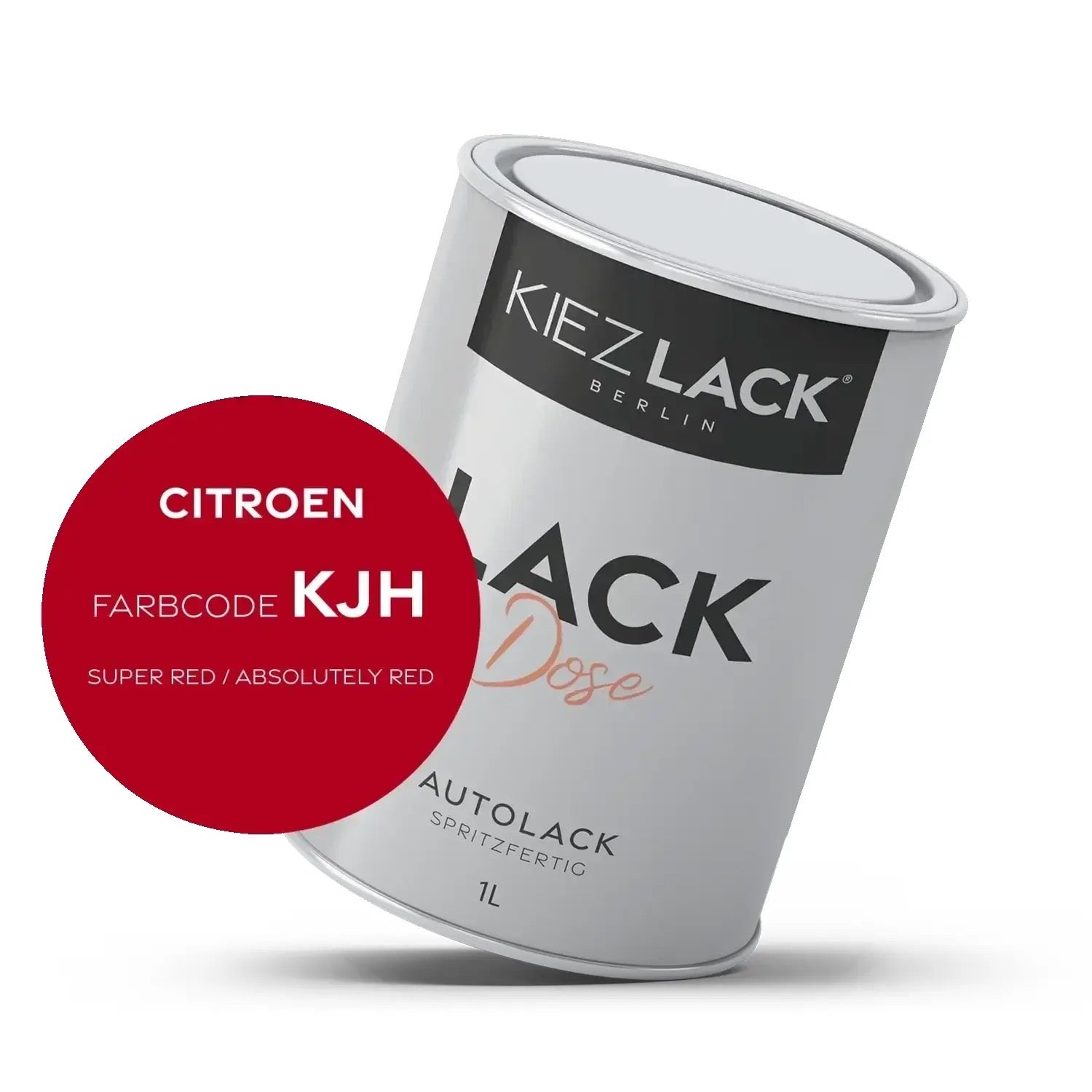 Kiezlack 1K Autolack Lackdose Basislack spritzfertig CITROEN KJH SUPER RED