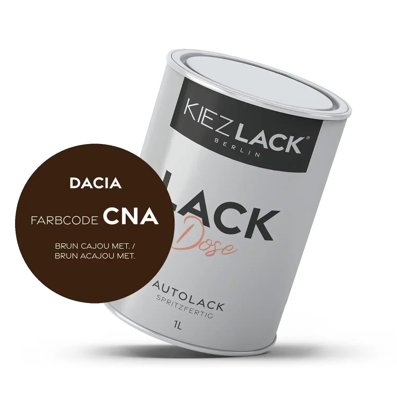 Kiezlack 1K Autolack Lackdose Basislack spritzfertig DACIA CNA BRUN CAJOU MET.