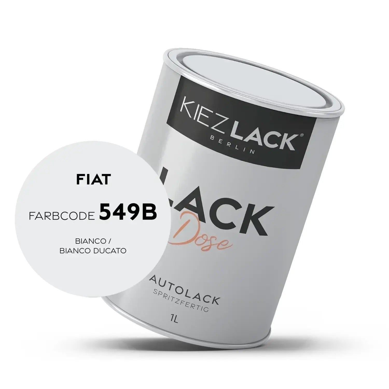 Kiezlack 1K Autolack Lackdose Basislack spritzfertig FIAT 549B BIANCO