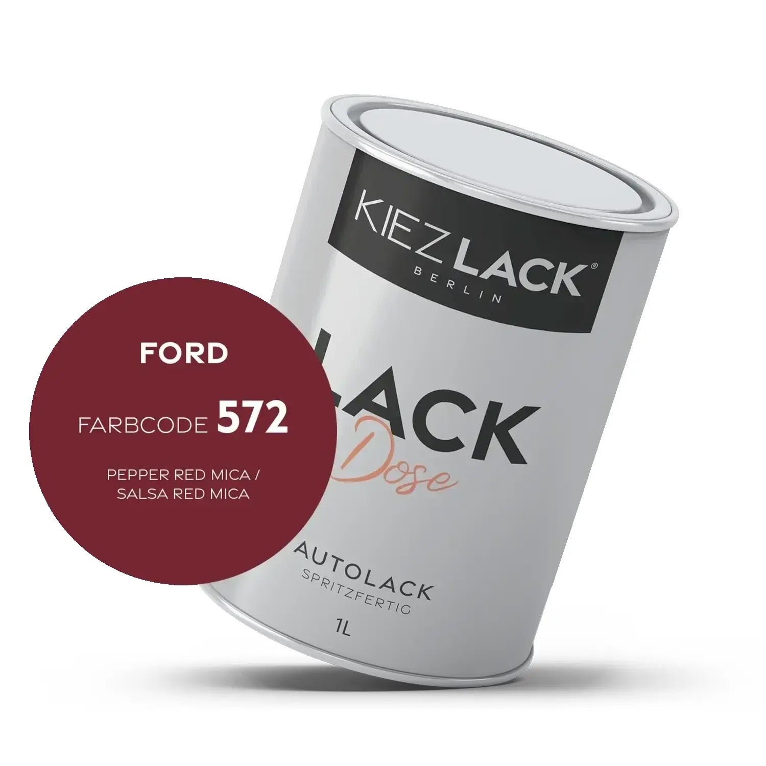 Kiezlack 1K Autolack Lackdose Basislack spritzfertig MERCEDES 572 RUBIN MET.