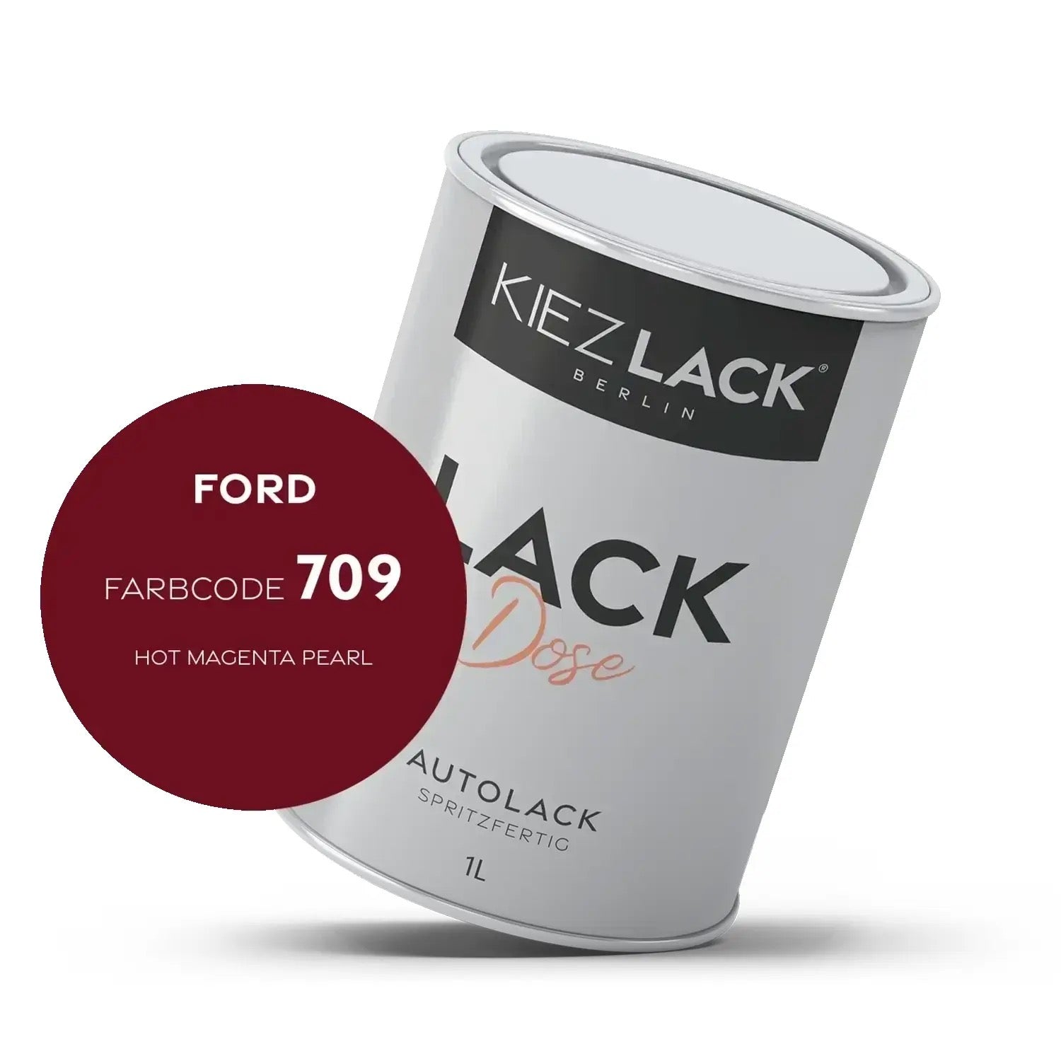Kiezlack 1K Autolack Lackdose Basislack spritzfertig FORD 709 HOT MAGENTA PEARL
