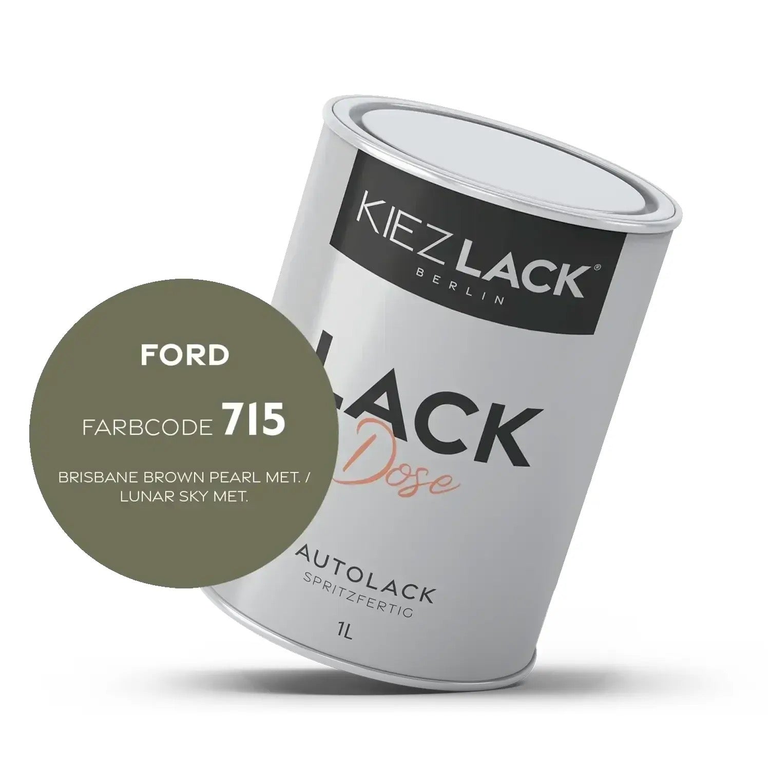 Kiezlack 1K Autolack Lackdose Basislack spritzfertig FORD 715 BRISBANE BROWN PEARL MET.