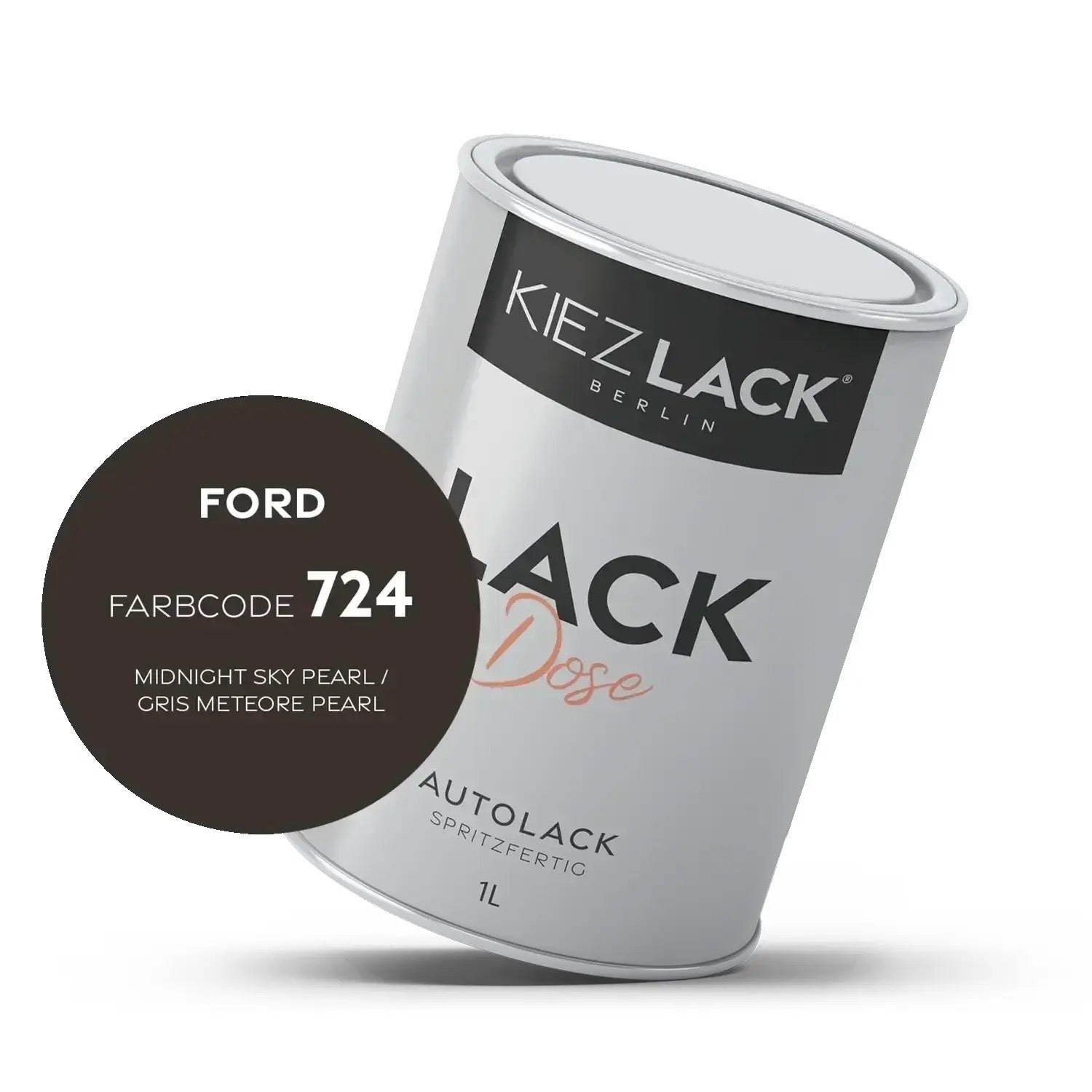 Kiezlack 1K Autolack Lackdose Basislack spritzfertig FORD 724 MIDNIGHT SKY PEARL