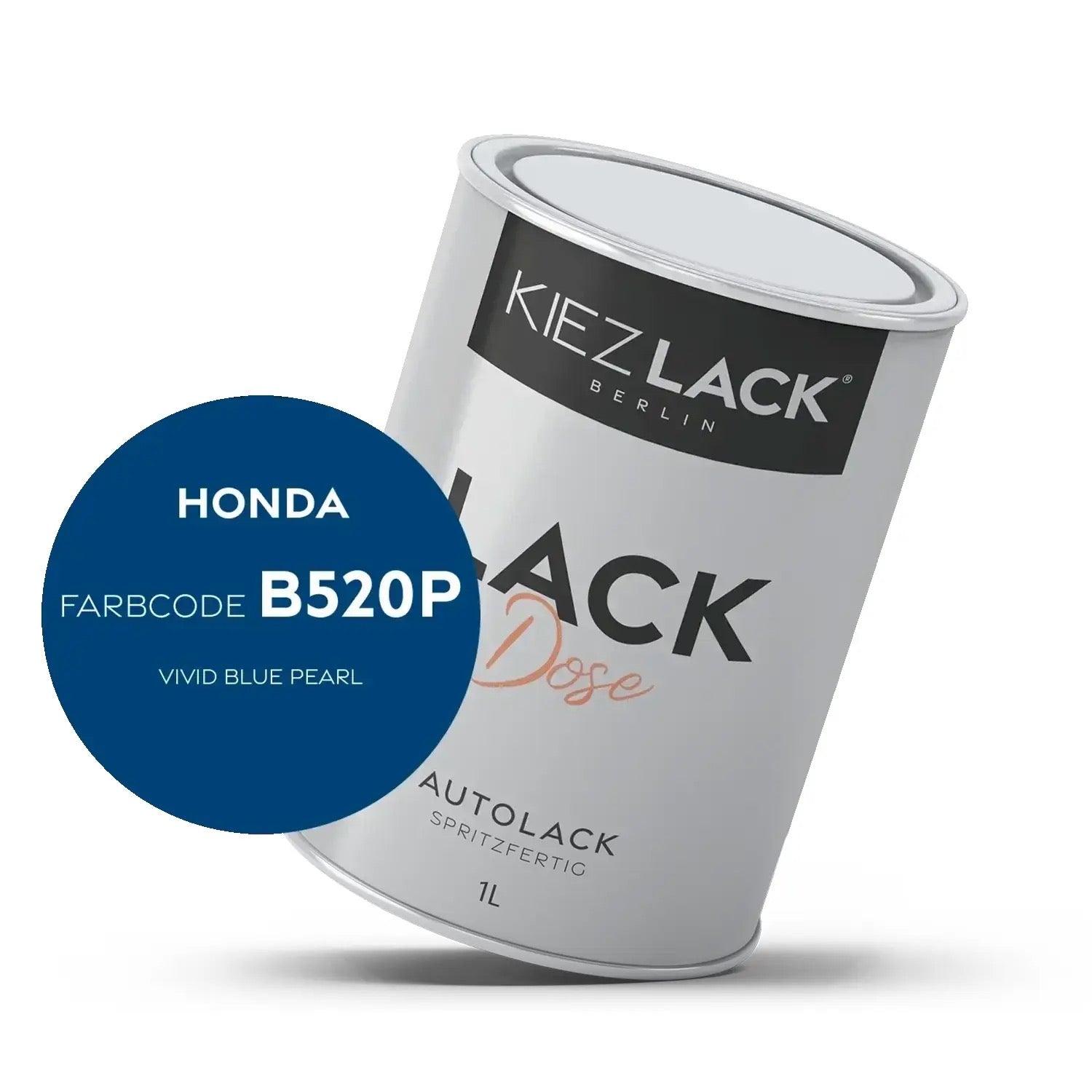 Kiezlack 1K Autolack Lackdose Basislack spritzfertig HONDA B520P VIVID BLUE PEARL