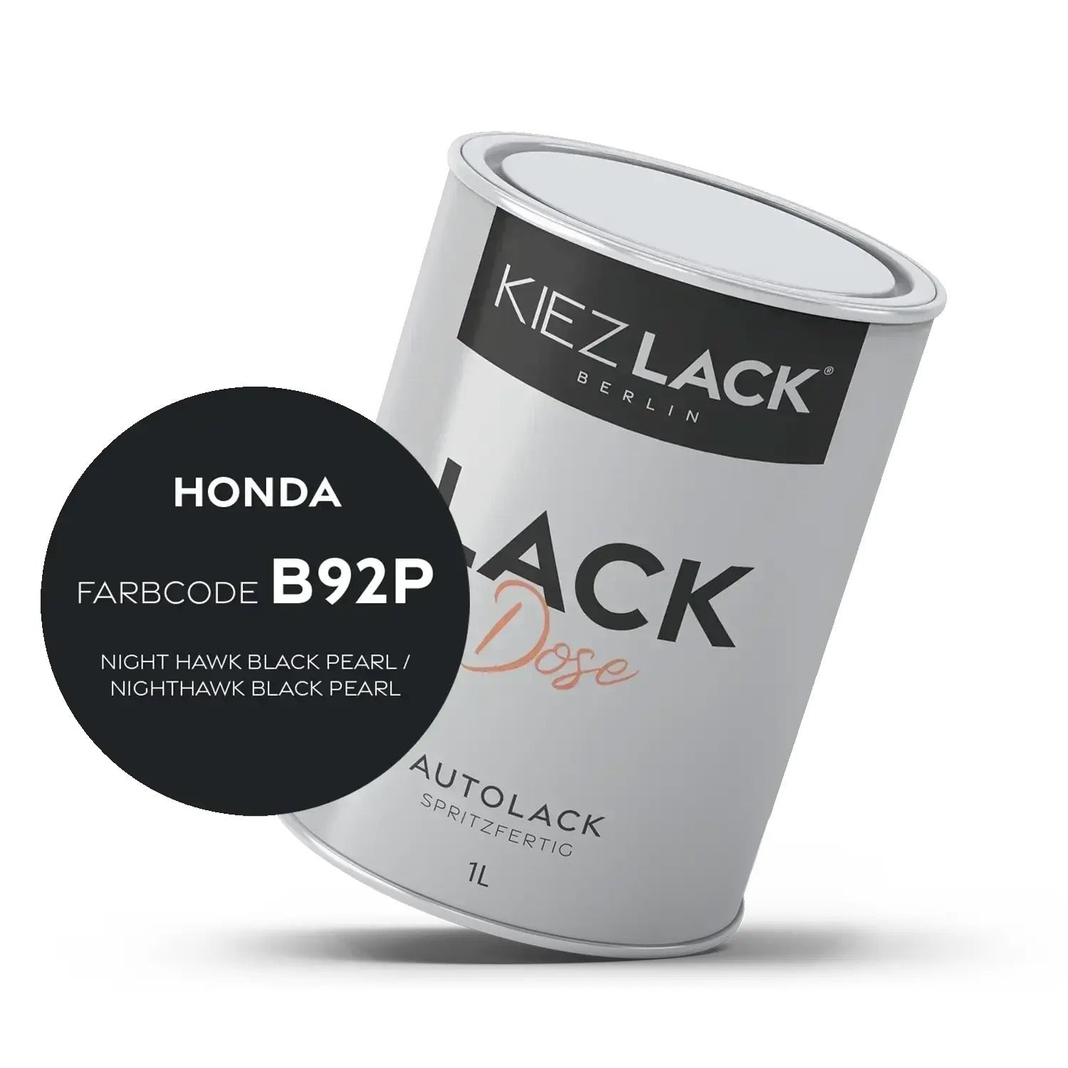 Kiezlack 1K Autolack Lackdose Basislack spritzfertig HONDA B92P NIGHT HAWK BLACK PEARL