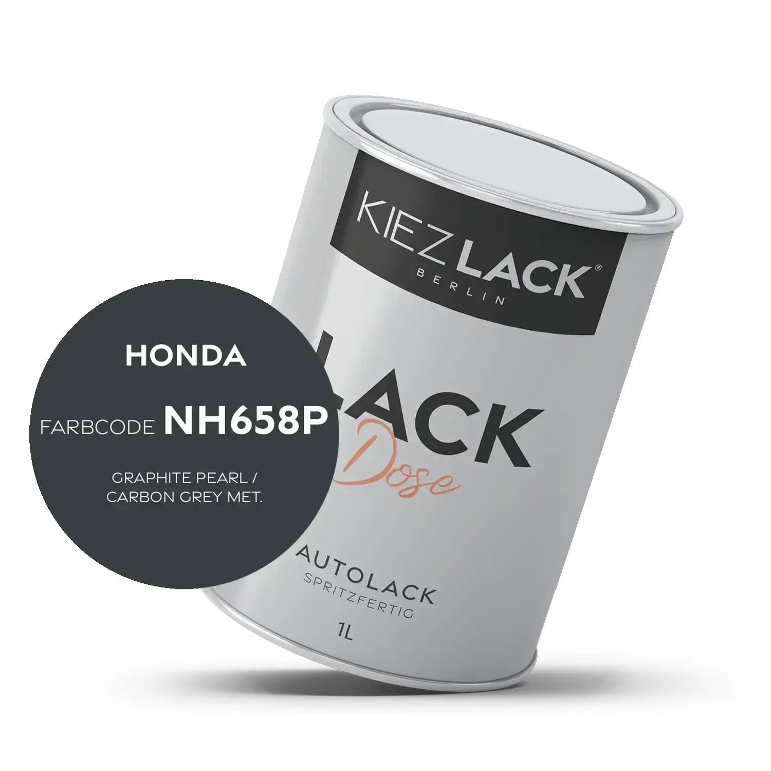 Kiezlack 1K Autolack Lackdose Basislack spritzfertig HONDA NH658P GRAPHITE PEARL