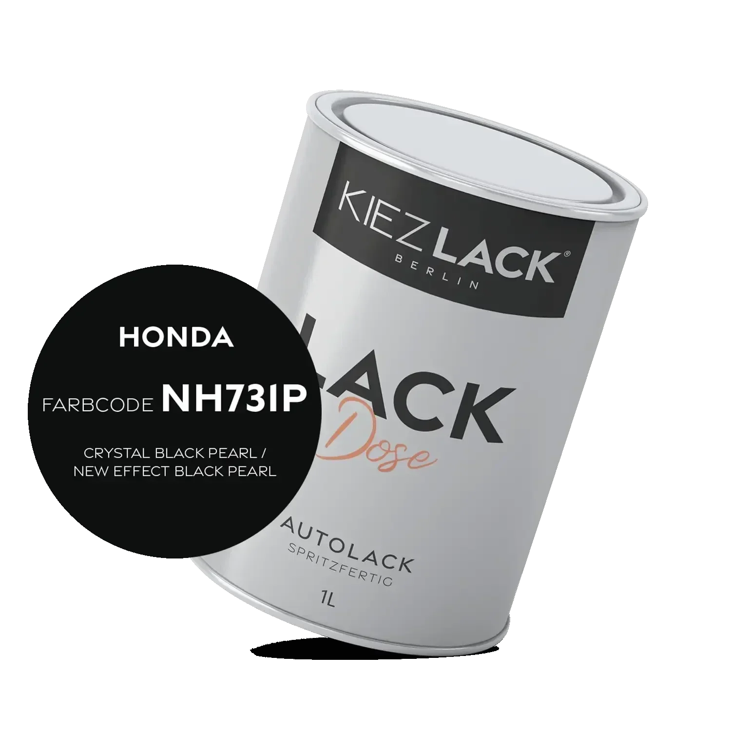 Kiezlack 1K Autolack Lackdose Basislack spritzfertig HONDA NH731P CRYSTAL BLACK PEARL