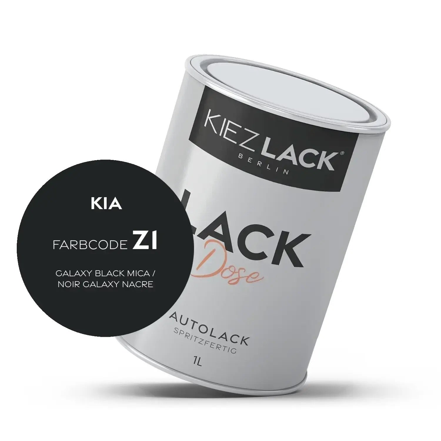Kiezlack 1K Autolack Lackdose Basislack spritzfertig KIA WD CASA WHITE