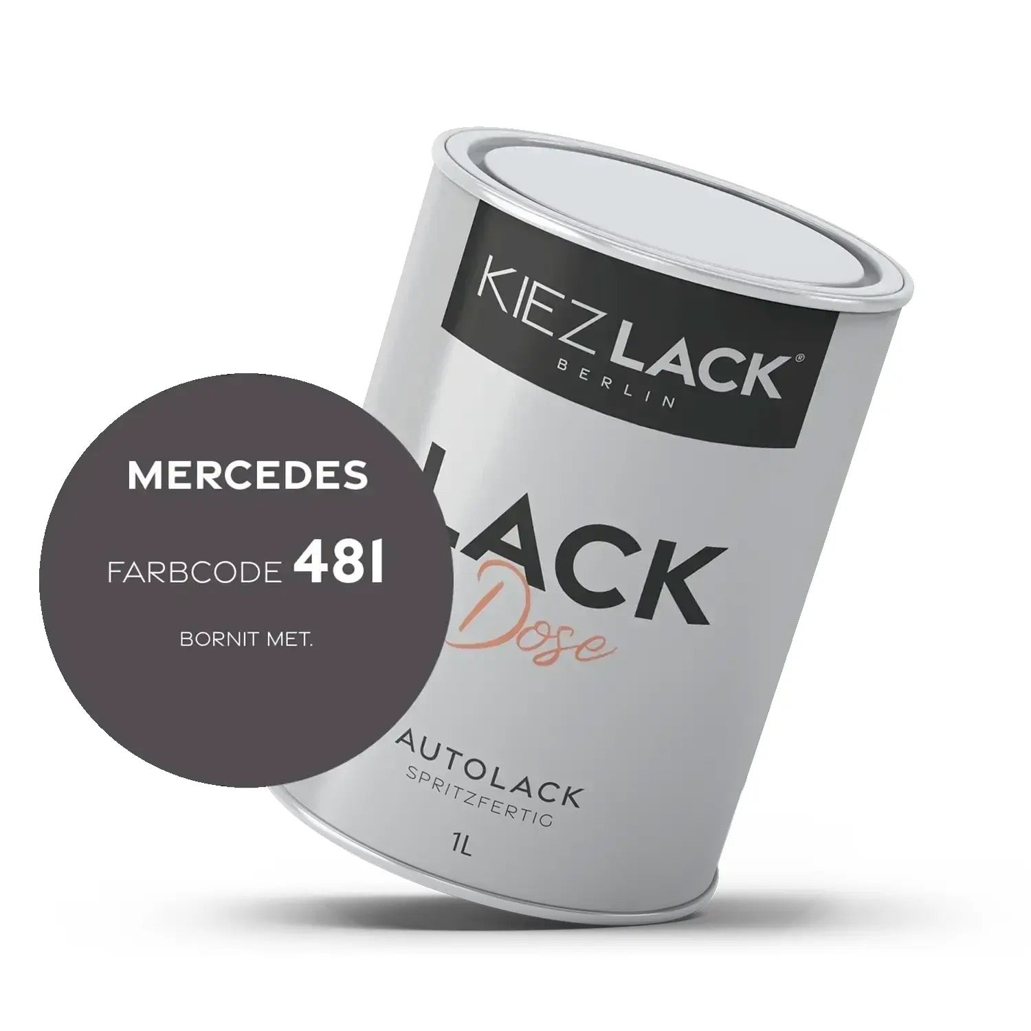 Kiezlack 1K Autolack Lackdose Basislack spritzfertig MERCEDES 481 BORNIT MET.