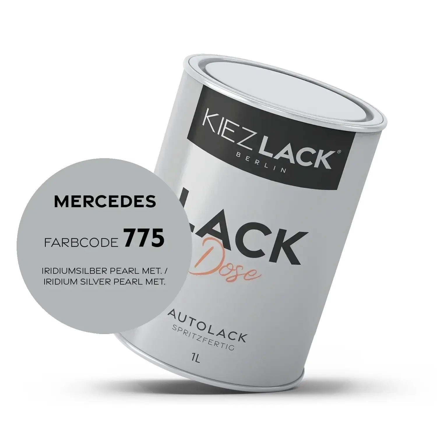 Kiezlack 1K Autolack Lackdose Basislack spritzfertig MERCEDES 7759 GRAPHITE MET.