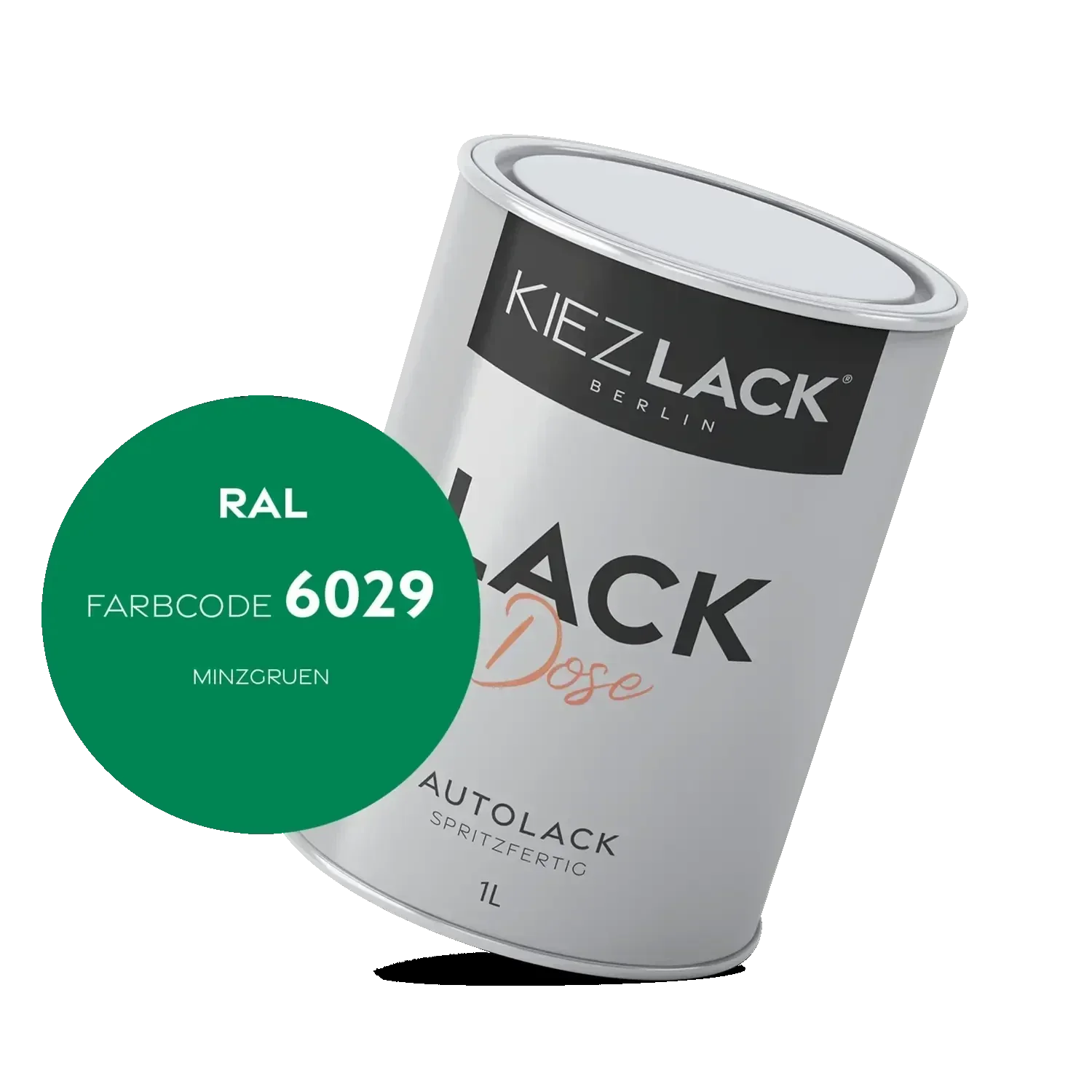 Kiezlack 1K Autolack Lackdose Basislack spritzfertig RAL 6029 MINZGRUEN