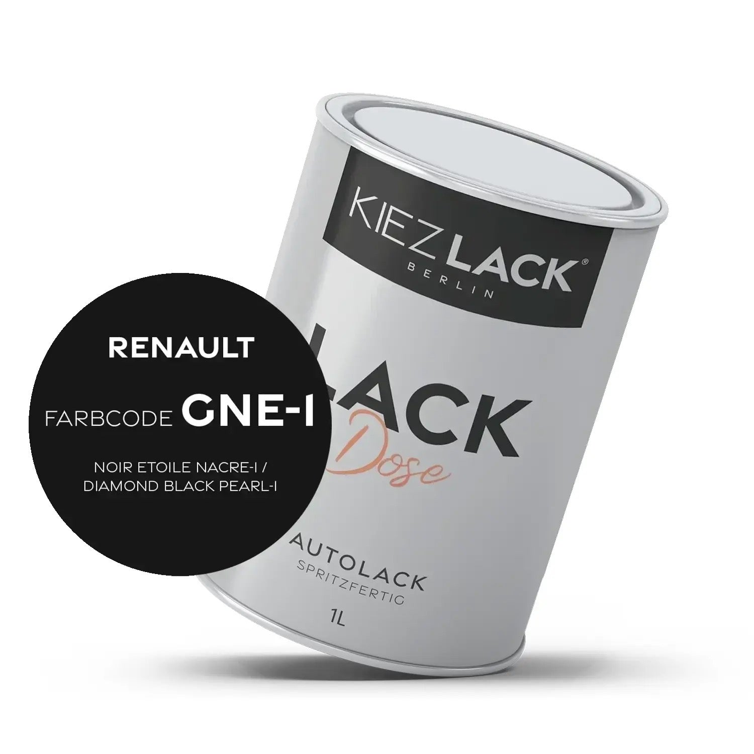 Kiezlack 1K Autolack Lackdose Basislack spritzfertig Renault GNE-1 NOIR ETOILE NACRE-1
