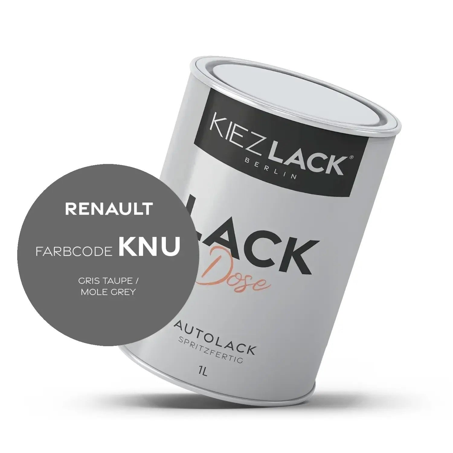Kiezlack 1K Autolack Lackdose Basislack spritzfertig Renault KNU GRIS TAUPE