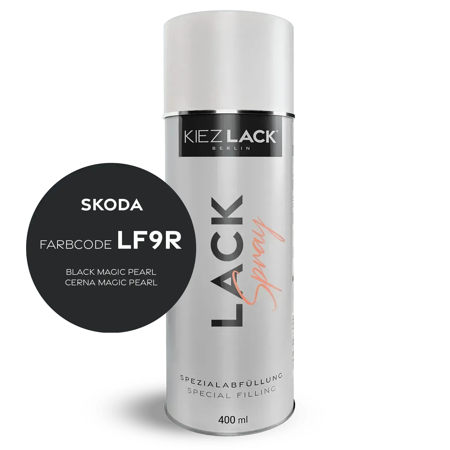 Kiezlack Autolack Spraydose Skoda LF9R BLACK MAGIC PEARL