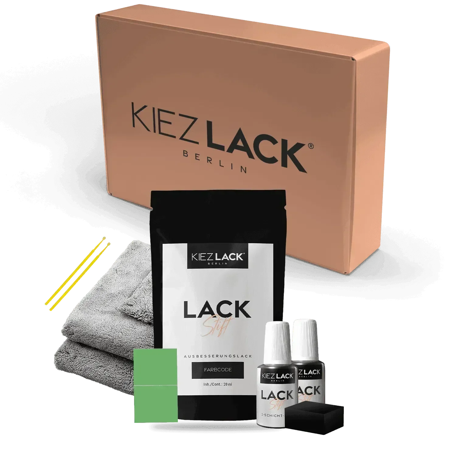 Kiezlack Autolack Lackstift AUDI LX7W EISSILBER MET.