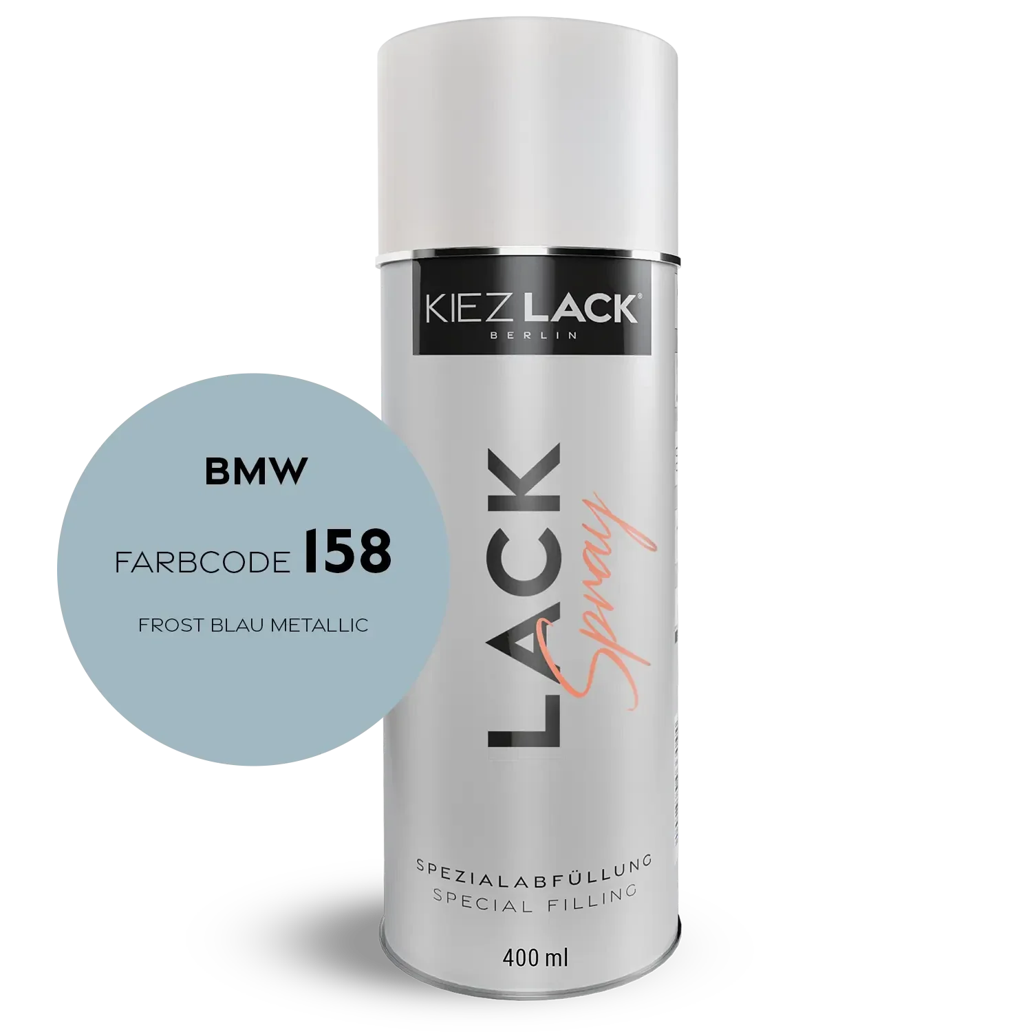 Kiezlack 1K Motorradlack Spraydose BMW 158 FROST BLAU METALLIC
