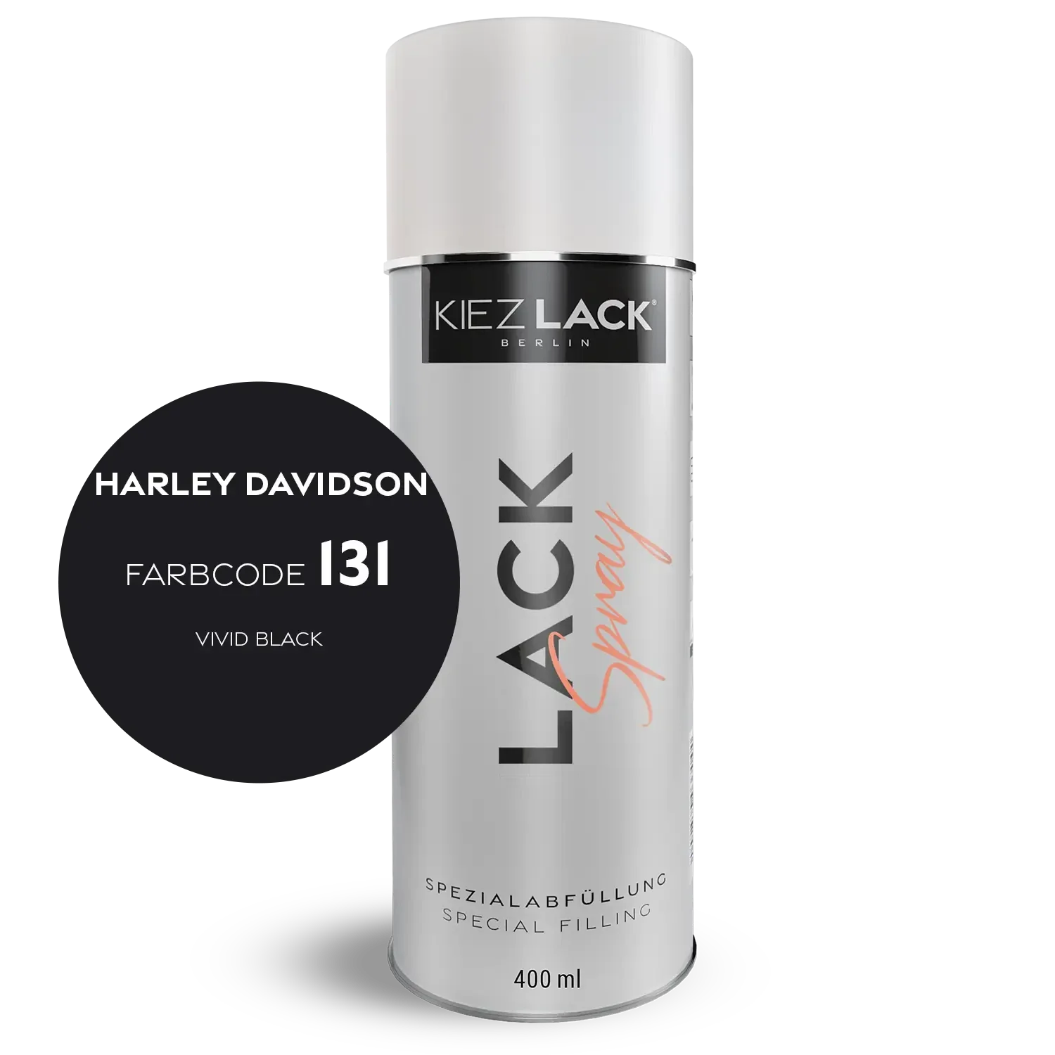 Kiezlack 1K Motorradlack Spraydose Harley Davidson 131 VIVID BLACK