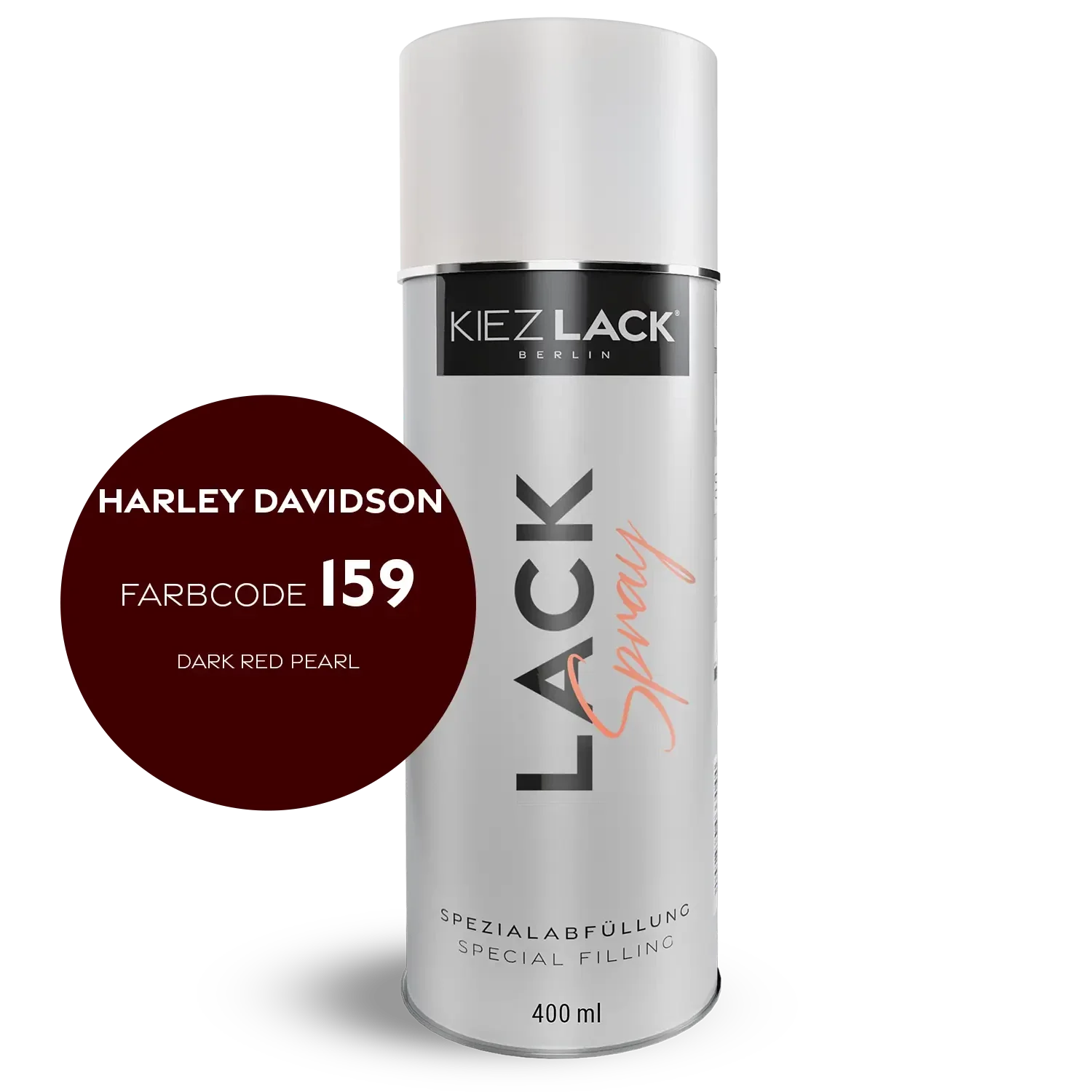 Kiezlack 1K Motorradlack Spraydose Harley Davidson 159 DARK RED PEARL