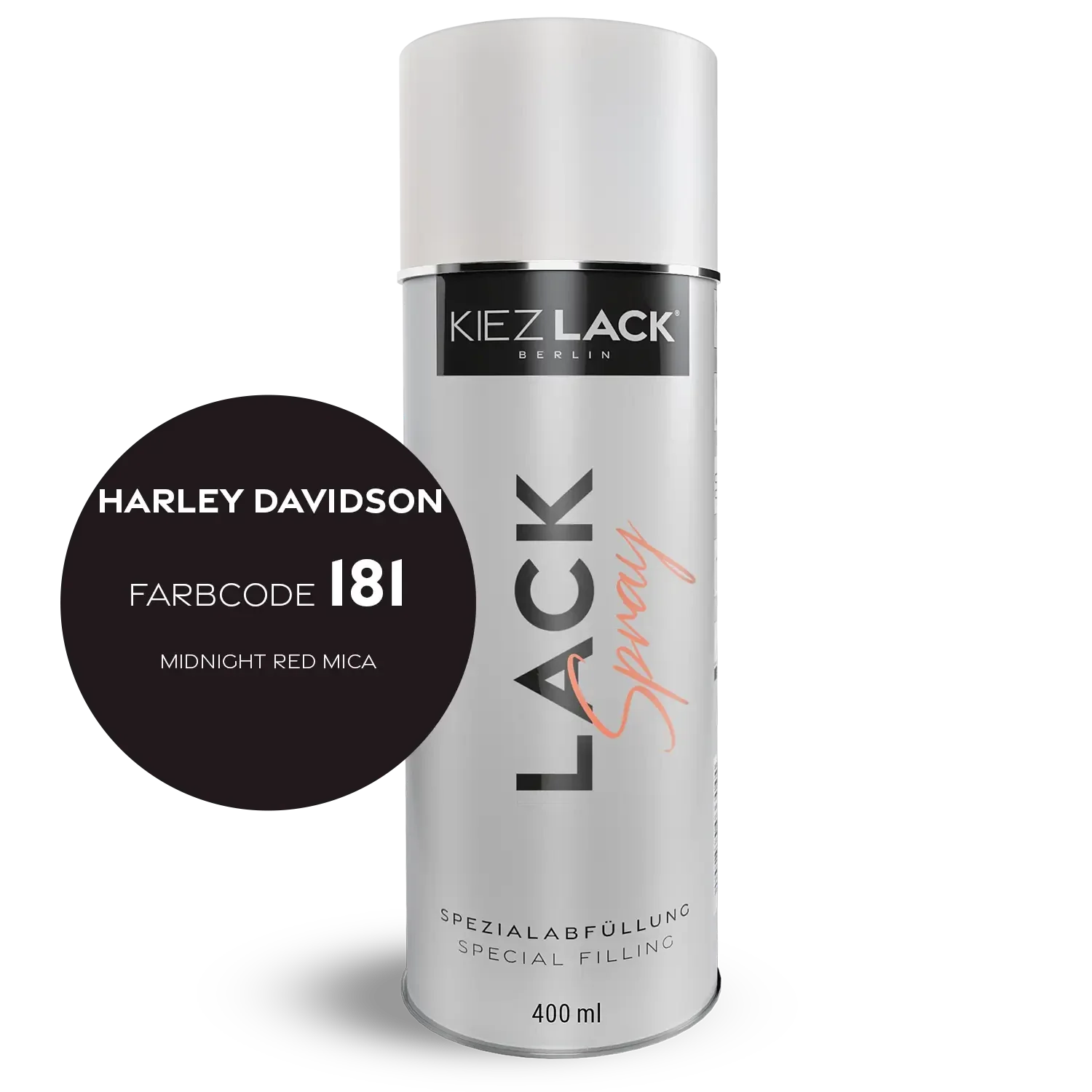 Kiezlack 1K Motorradlack Spraydose Harley Davidson 181 MIDNIGHT RED MICA