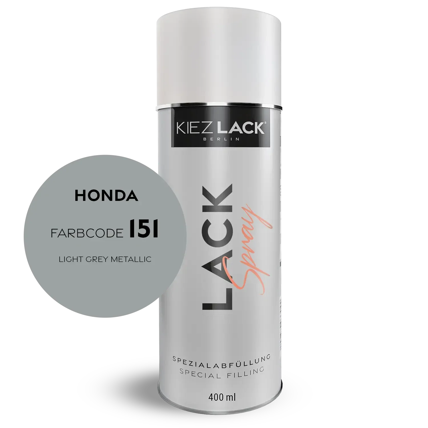 Kiezlack 1K Motorradlack Spraydose Honda 151 LIGHT GREY METALLIC