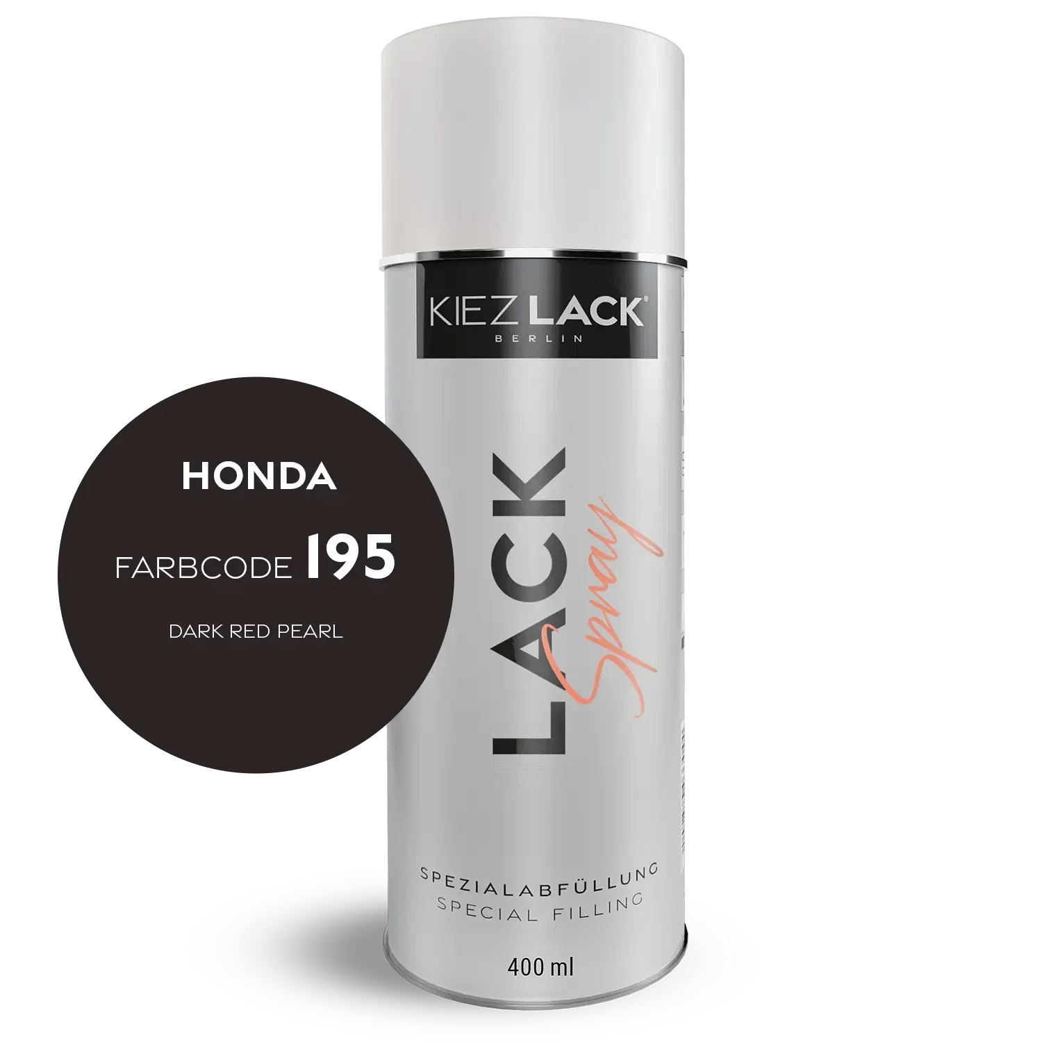 Kiezlack 1K Motorradlack Spraydose Honda 195 DARK RED PEARL