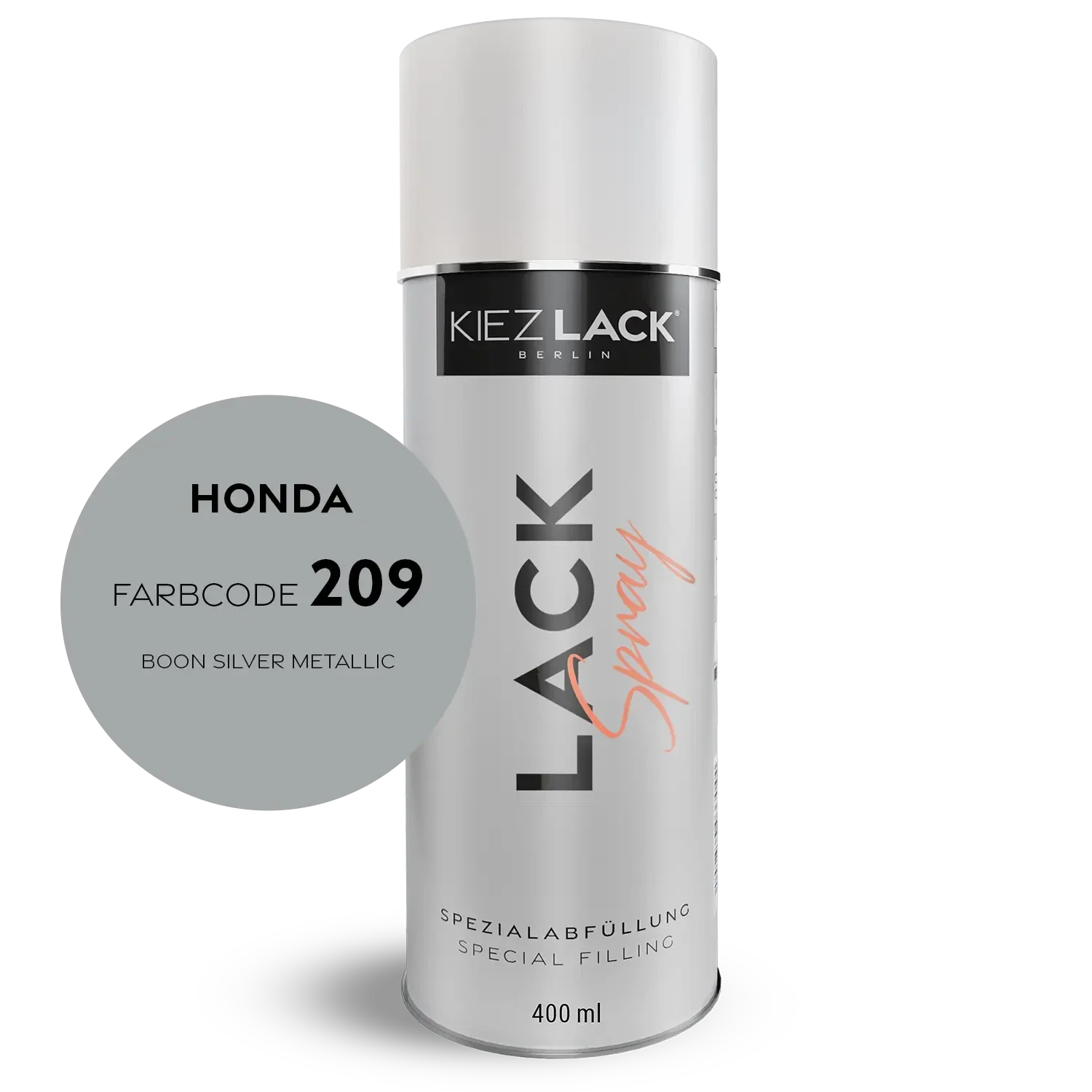 Kiezlack 1K Motorradlack Spraydose Honda 209 BOON SILVER METALLIC