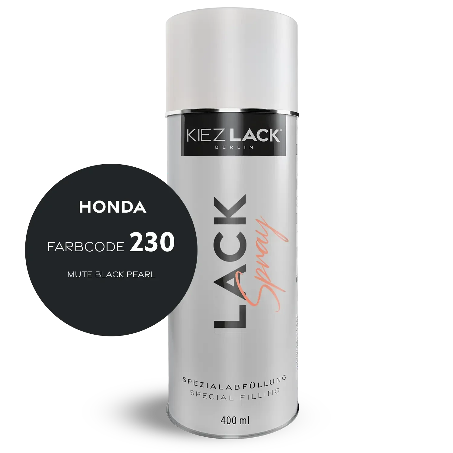 Kiezlack 1K Motorradlack Spraydose Honda 230 MUTE BLACK PEARL