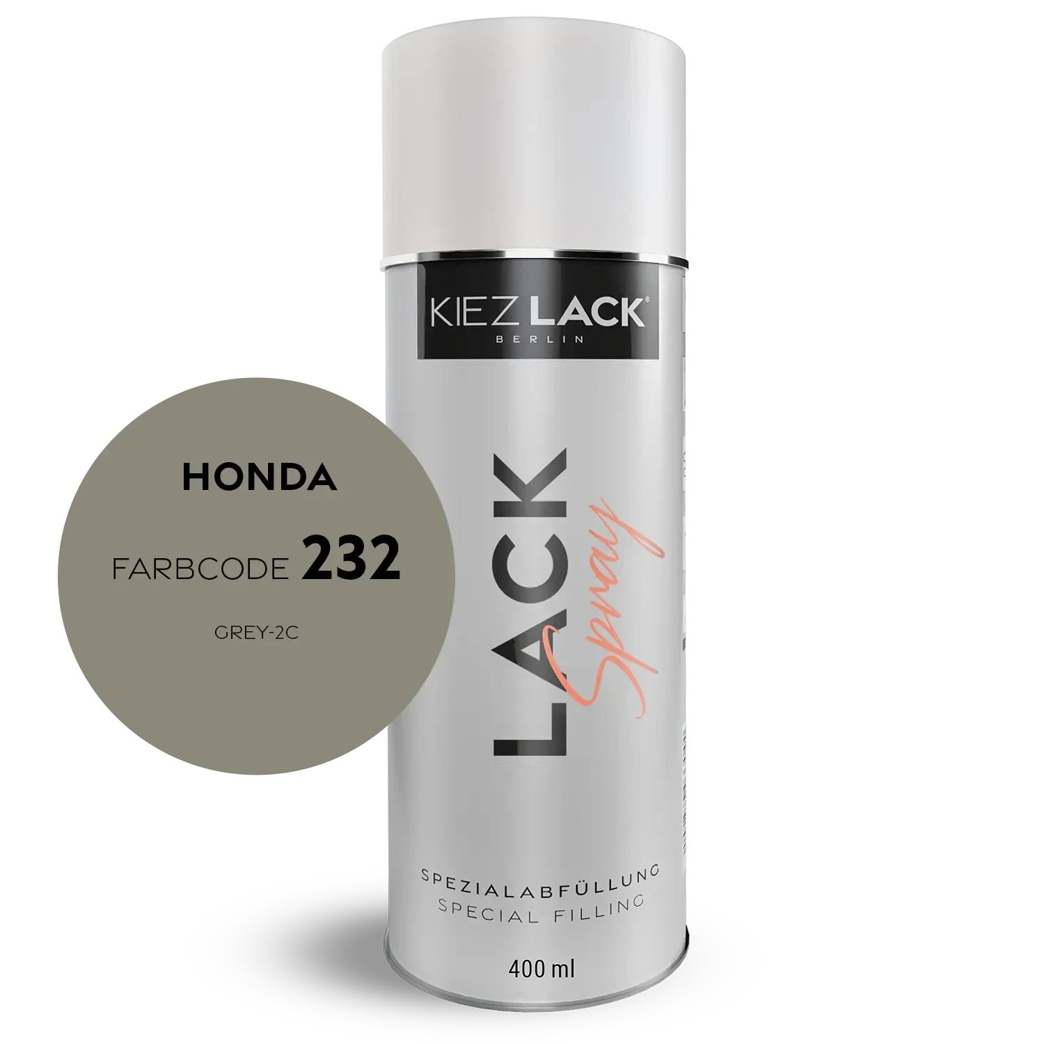 Kiezlack 1K Motorradlack Spraydose Honda 232 GREY-2C