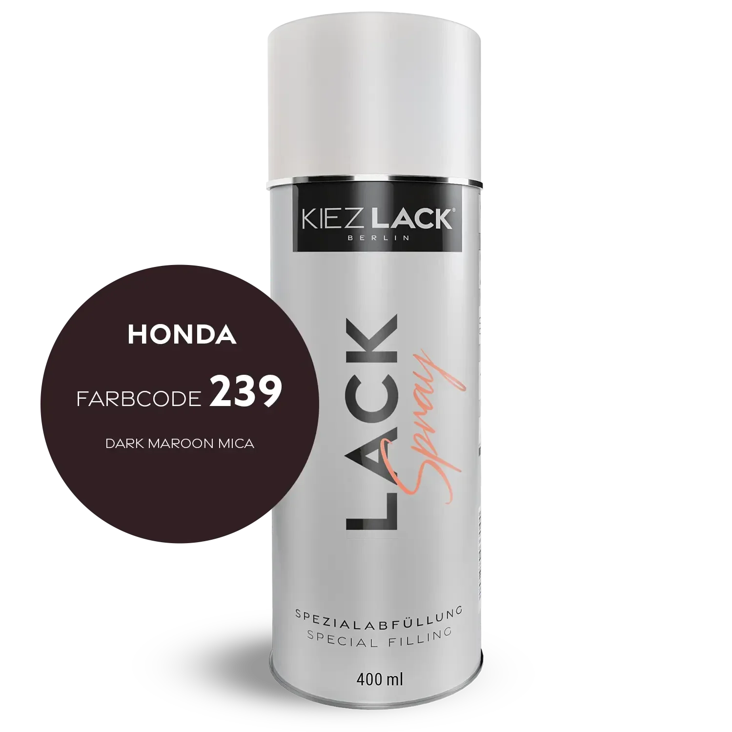 Kiezlack 1K Motorradlack Spraydose Honda 239 DARK MAROON MICA