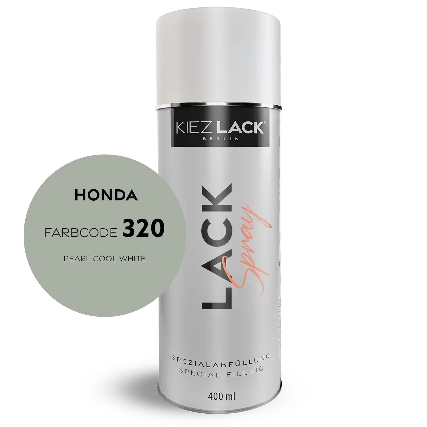 Kiezlack 1K Motorradlack Spraydose Honda 320 PEARL COOL WHITE