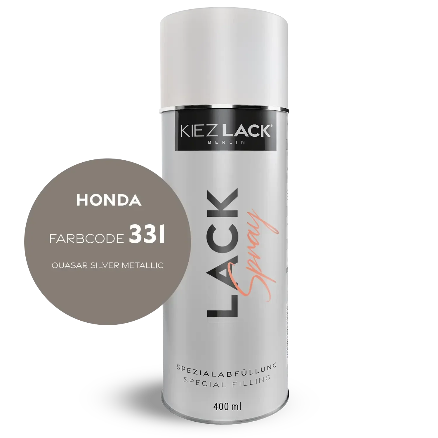 Kiezlack 1K Motorradlack Spraydose Honda 331 QUASAR SILVER METALLIC