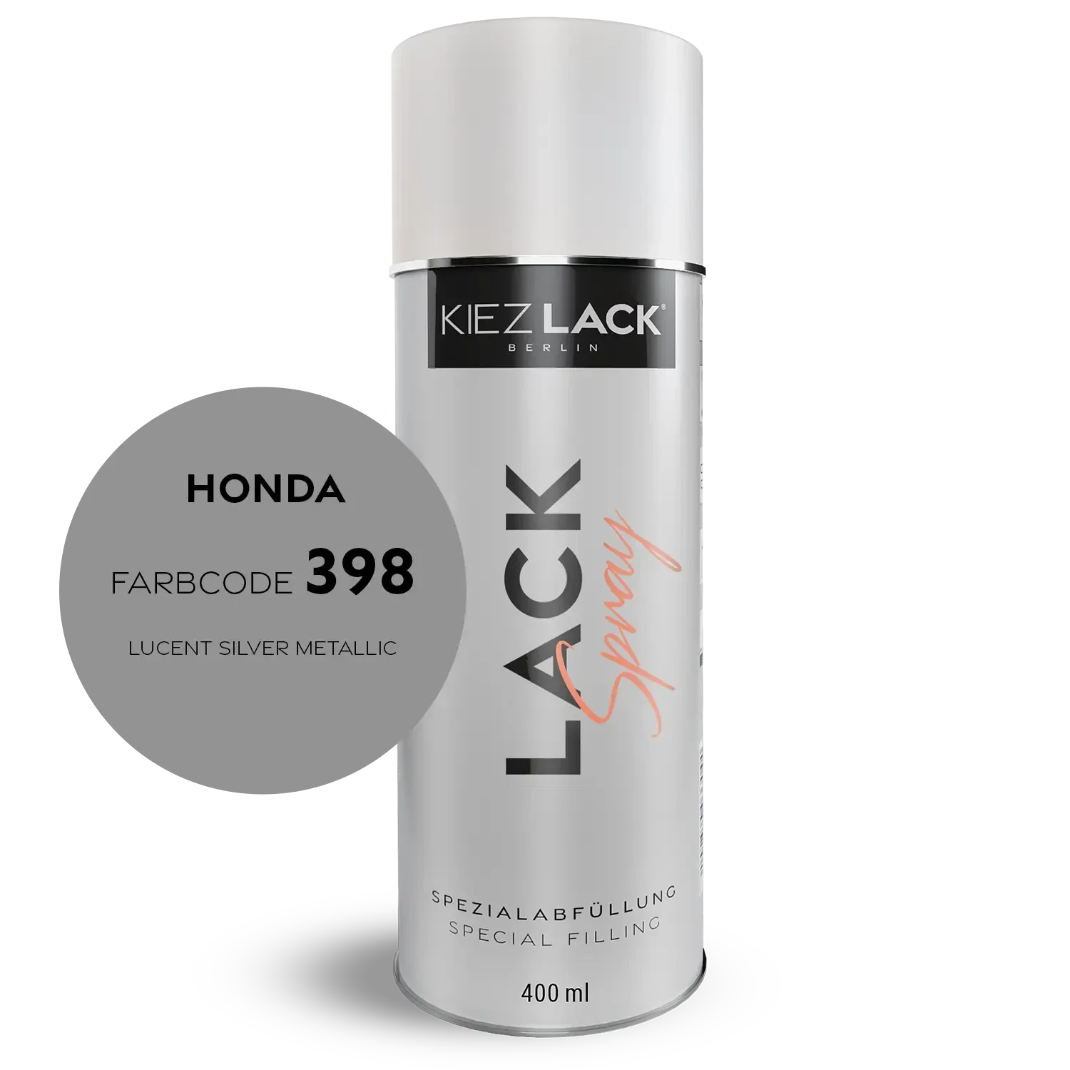Kiezlack 1K Motorradlack Spraydose Honda 398 LUCENT SILVER METALLIC