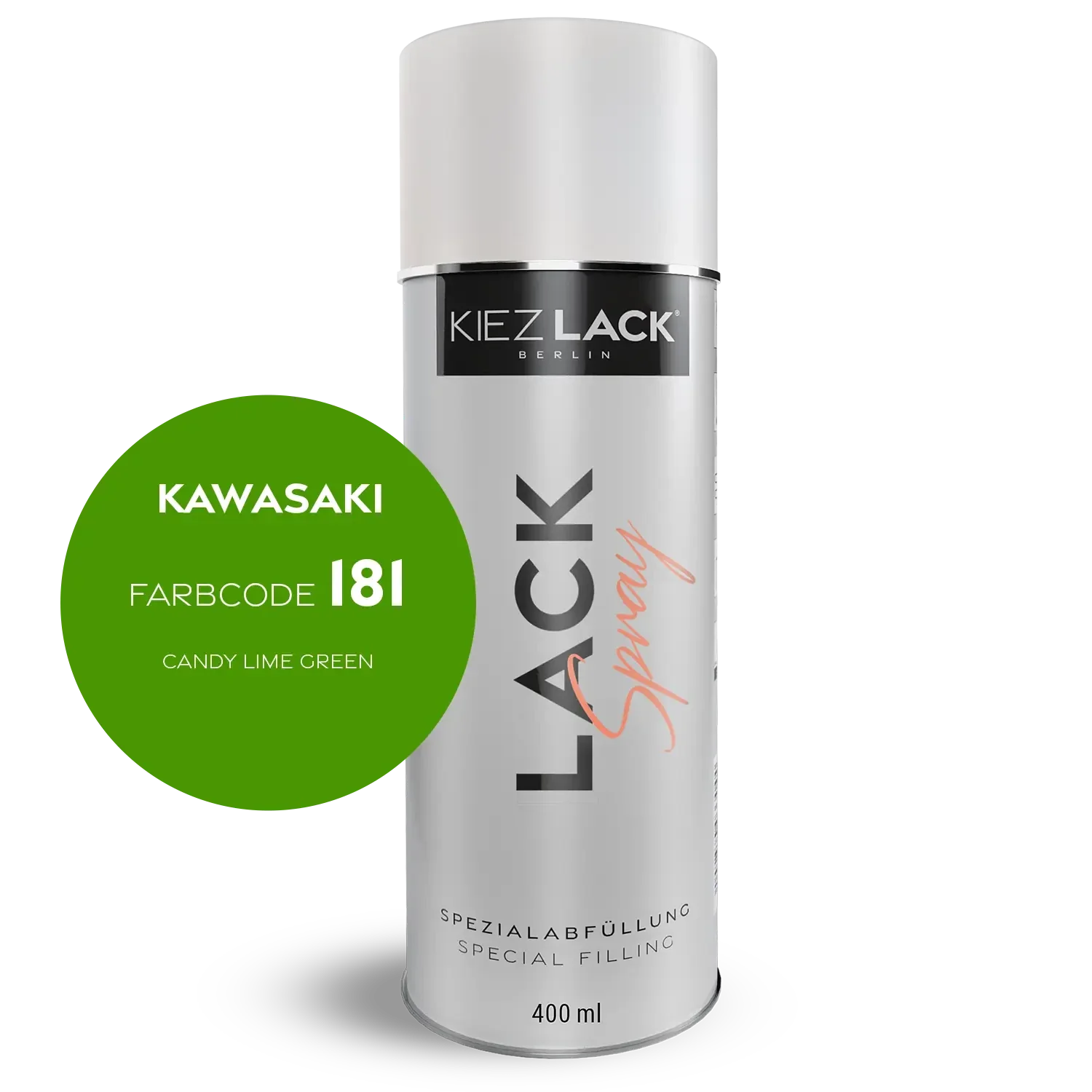 Kiezlack 1K Motorradlack Spraydose Kawasaki 181 CANDY LIME GREEN