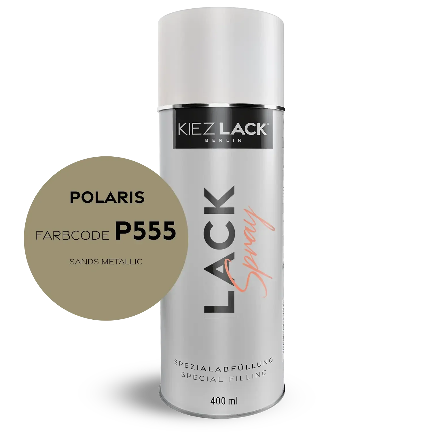 Kiezlack 1K Motorradlack Spraydose Polaris P555 SANDS METALLIC