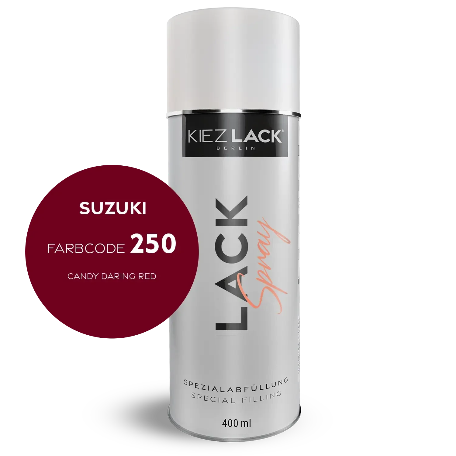 Kiezlack 1K Motorradlack Spraydose Suzuki 250 CANDY DARING RED