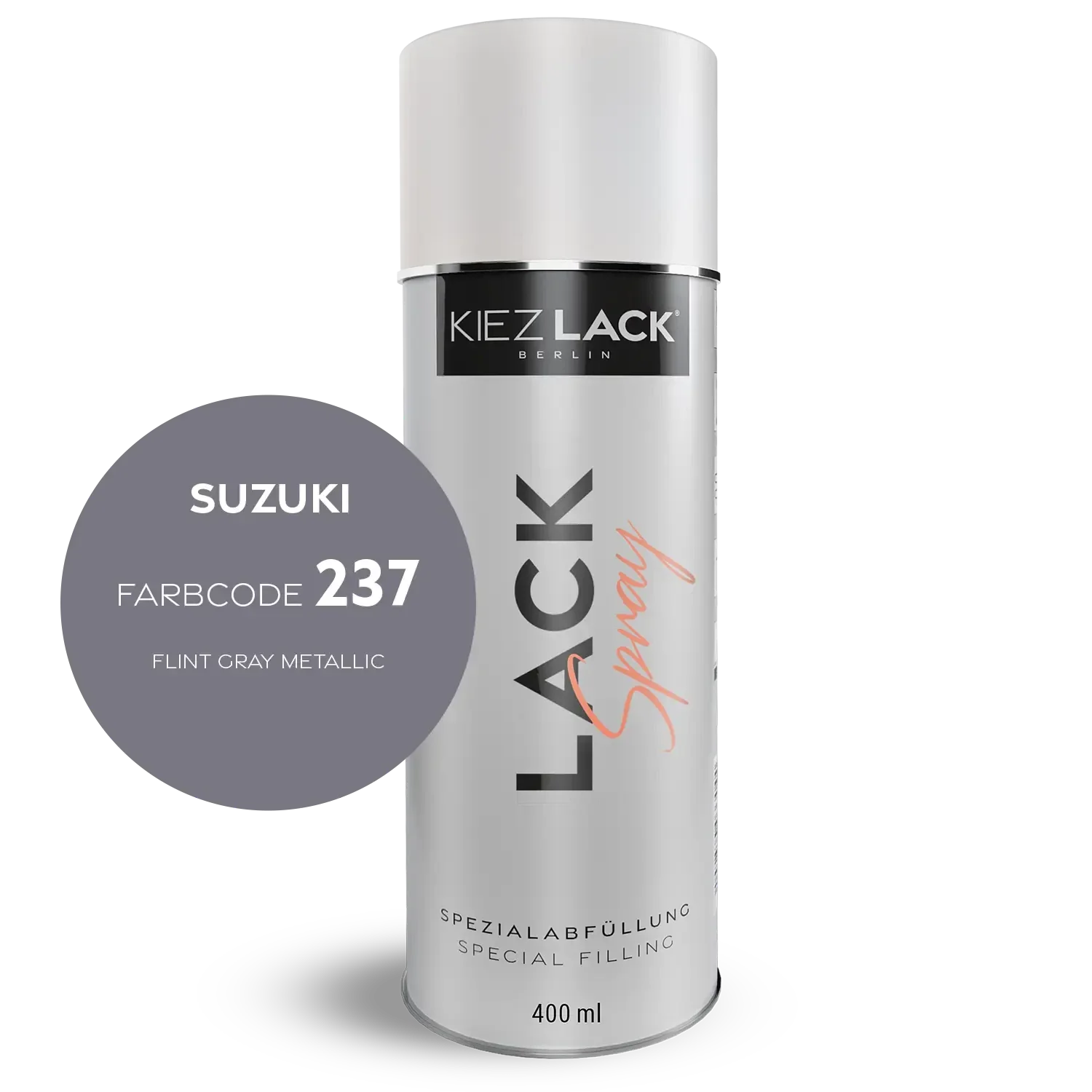 Kiezlack 1K Motorradlack Spraydose Suzuki 237 FLINT GRAY METALLIC