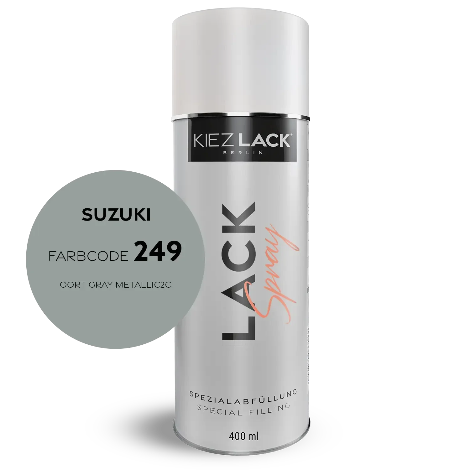Kiezlack 1K Motorradlack Spraydose Suzuki 249 OORT GRAY METALLIC2C
