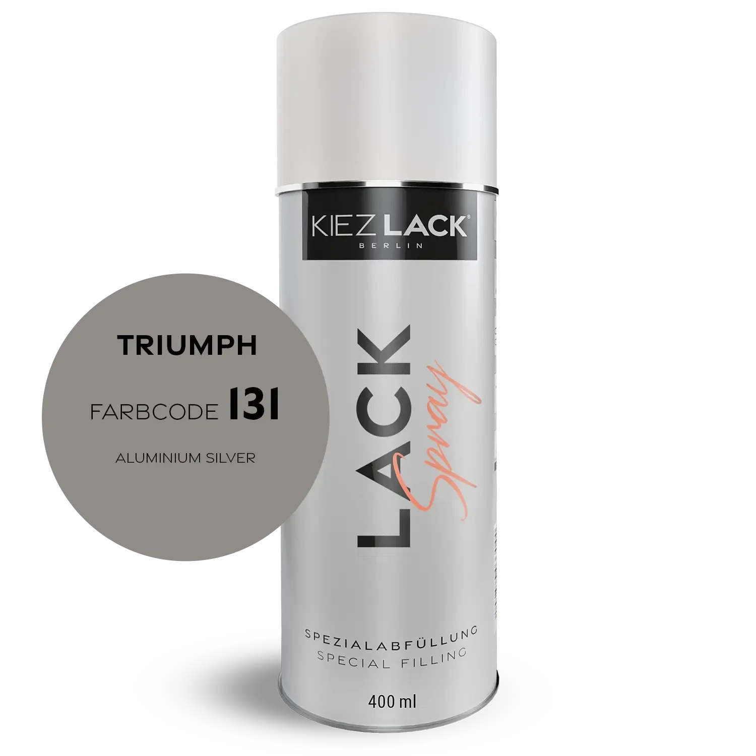 Kiezlack 1K Motorradlack Spraydose Triumph 131 ALUMINIUM SILVER