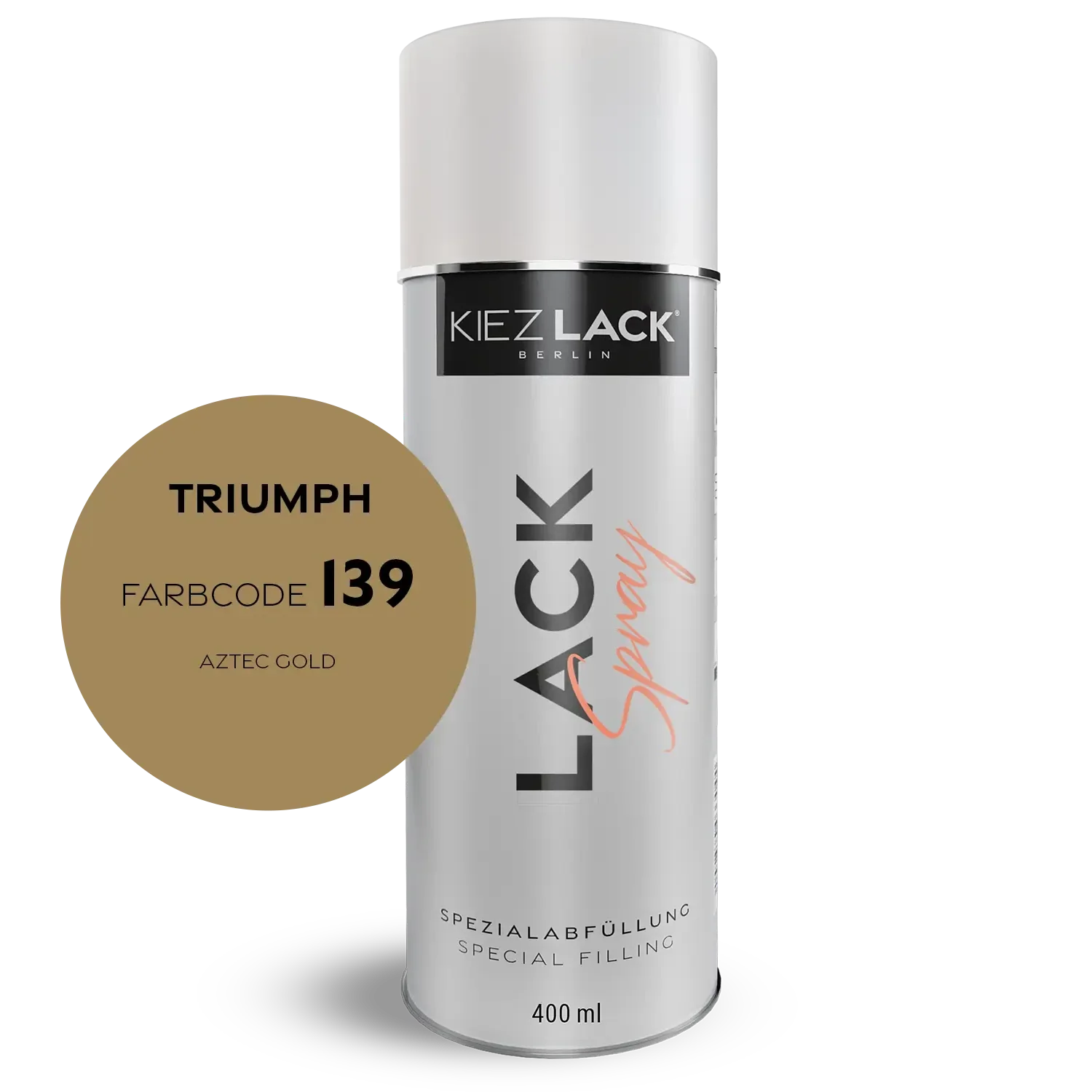 Kiezlack 1K Motorradlack Spraydose Triumph 139 AZTEC GOLD