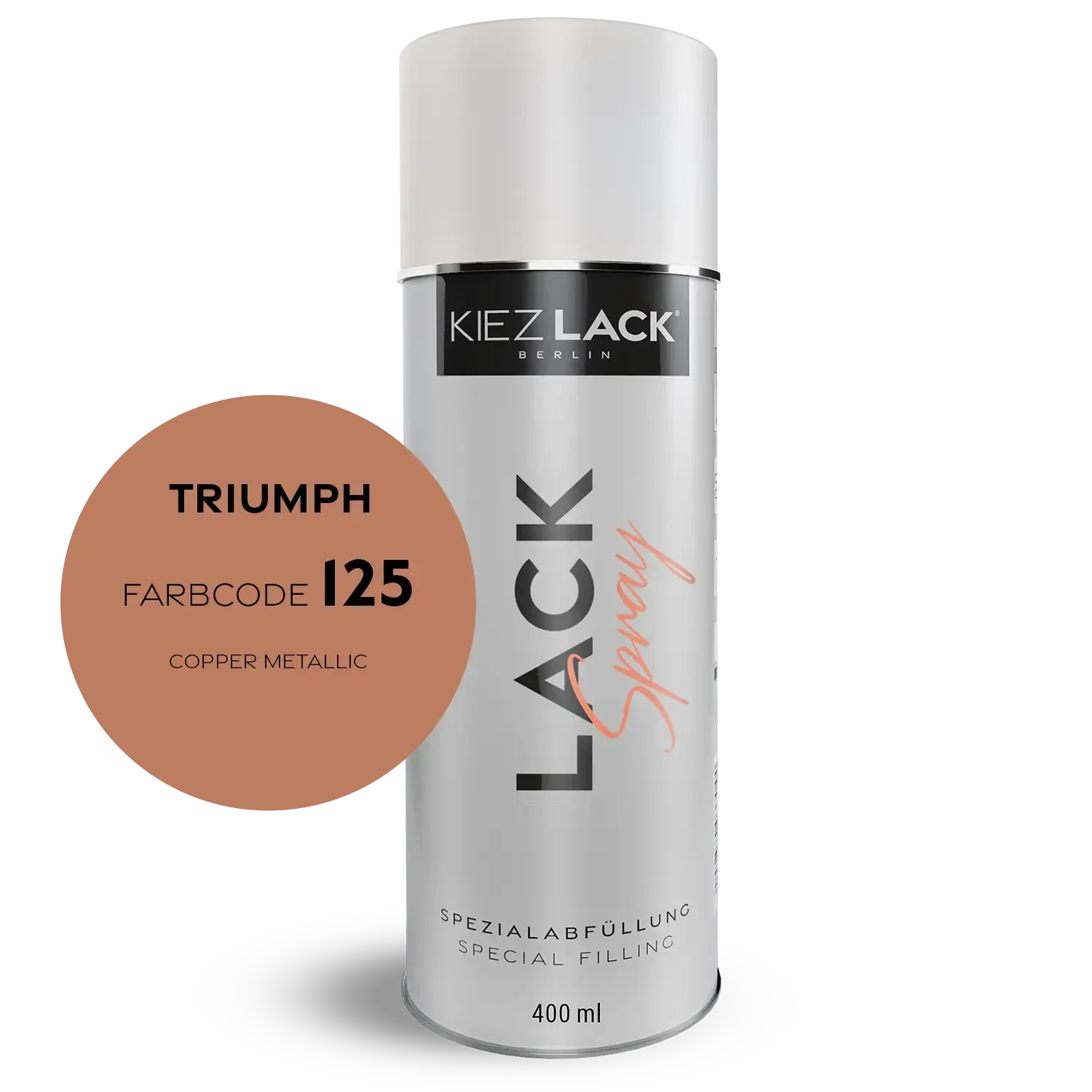 Kiezlack 1K Motorradlack Spraydose Triumph 125 COPPER METALLIC