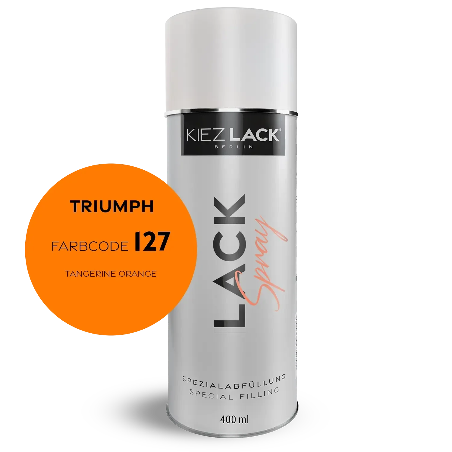 Kiezlack 1K Motorradlack Spraydose Triumph 127 TANGERINE ORANGE