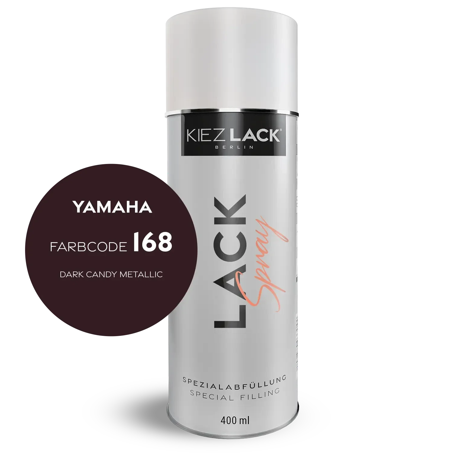 Kiezlack 1K Motorradlack Spraydose Yamaha 168 DARK CANDY METALLIC