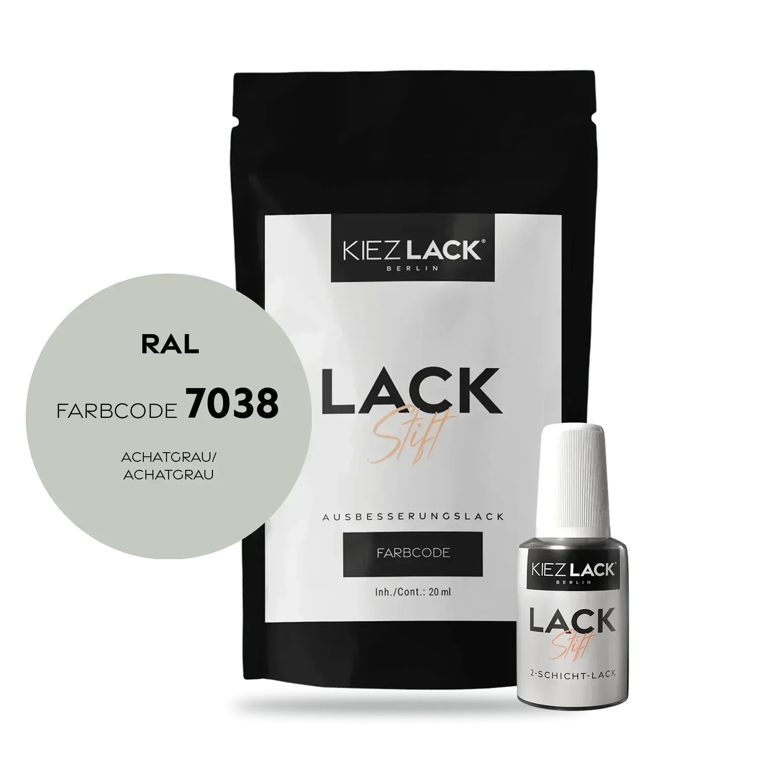Kiezlack Lackstift Autolack Lackstift RAL 7038 ACHATGRAU