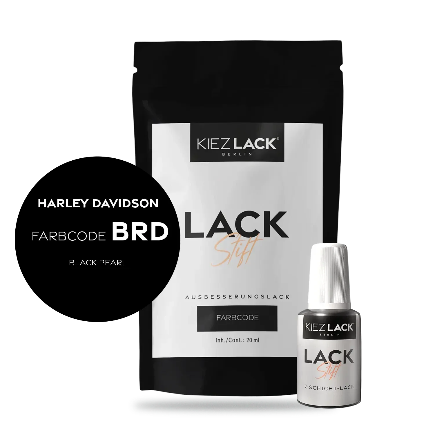 Kiezlack Motorradlack Lackstift Harley Davidson 138 BLACK PEARL