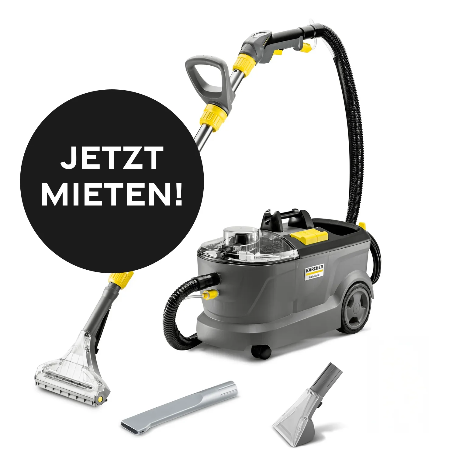 Kiezlack MIETGERÄT Kärcher Puzzi 10/1 Sprühextraktionsgerät Polsterreiniger