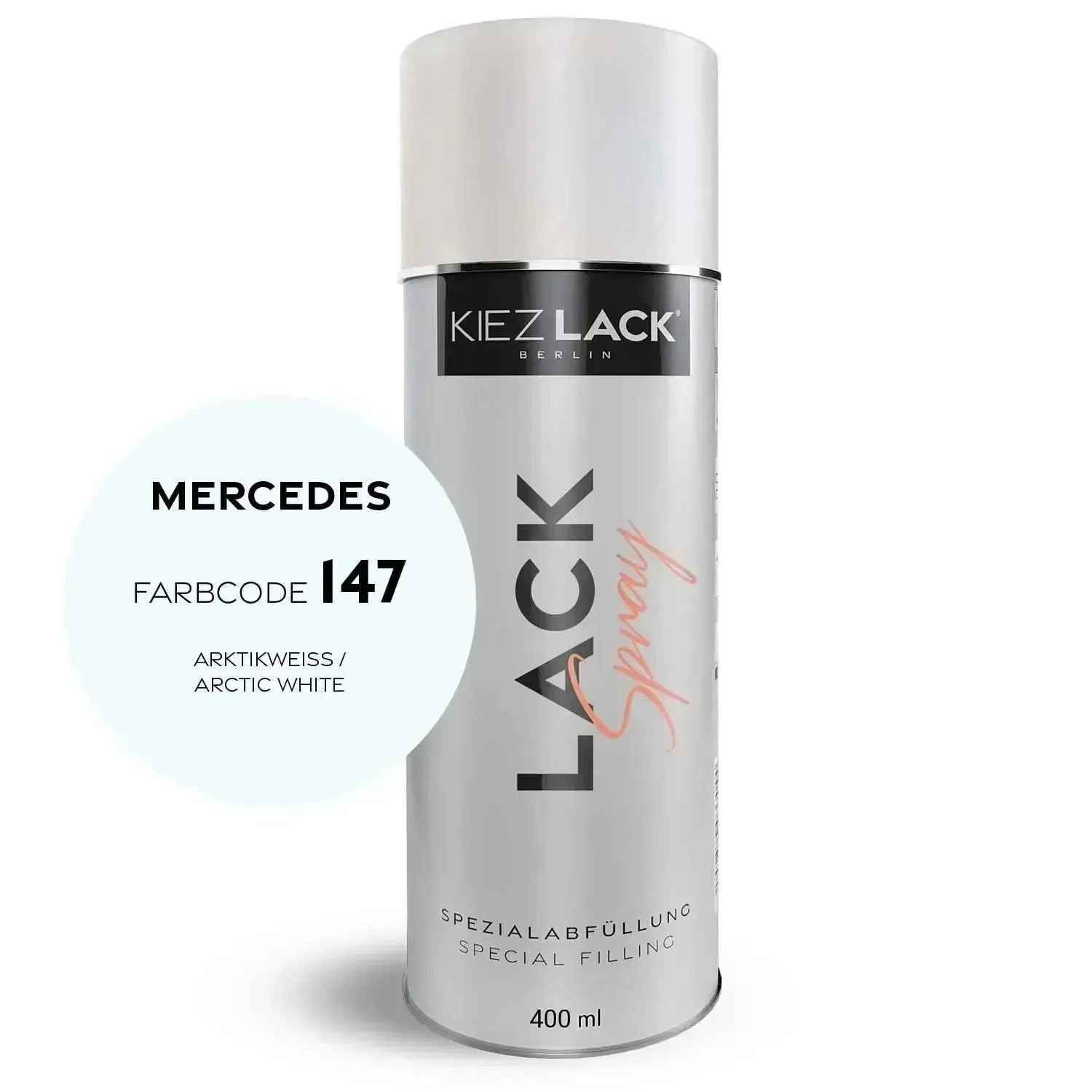 Kiezlack Lackspray Autolack Spraydose OPEL 147 STARSILBER II MET.