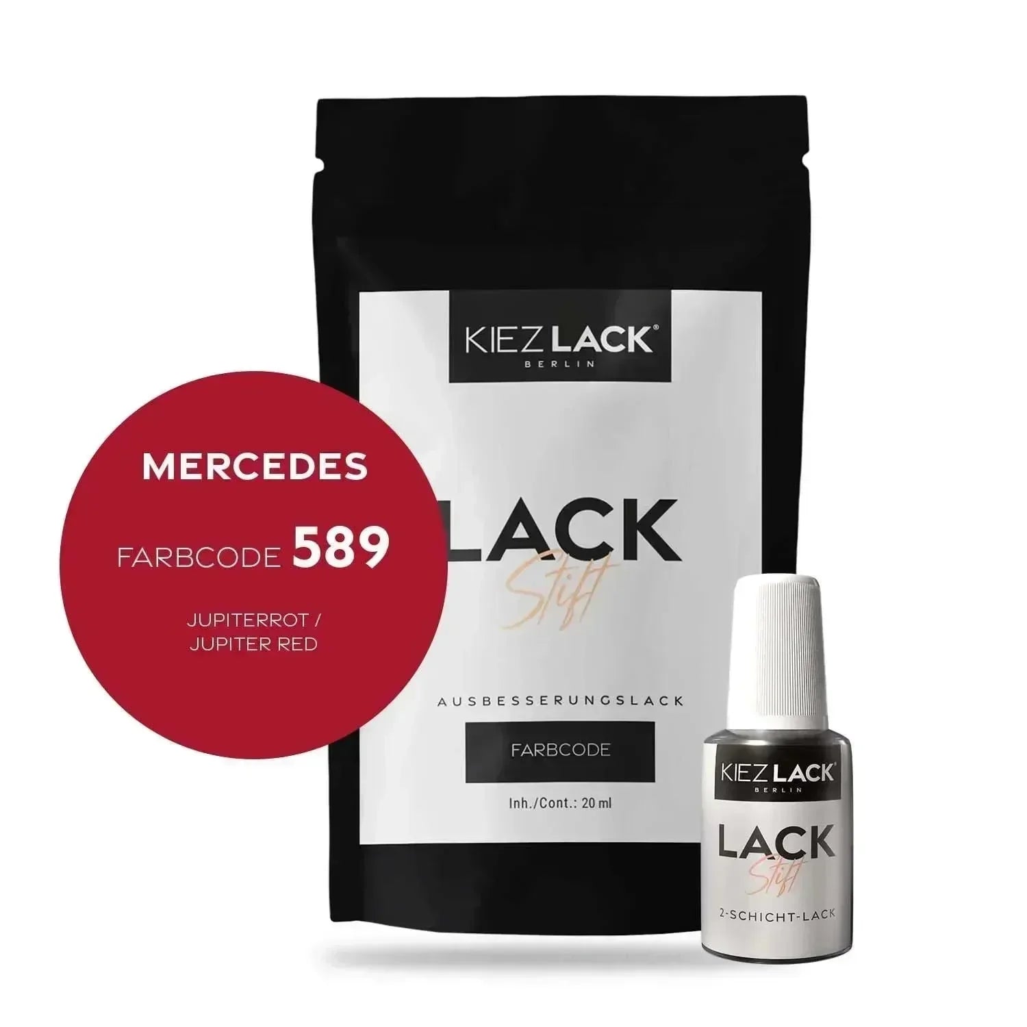 Kiezlack Lackstift Autolack Lackstift MERCEDES 589 JUPITERROT