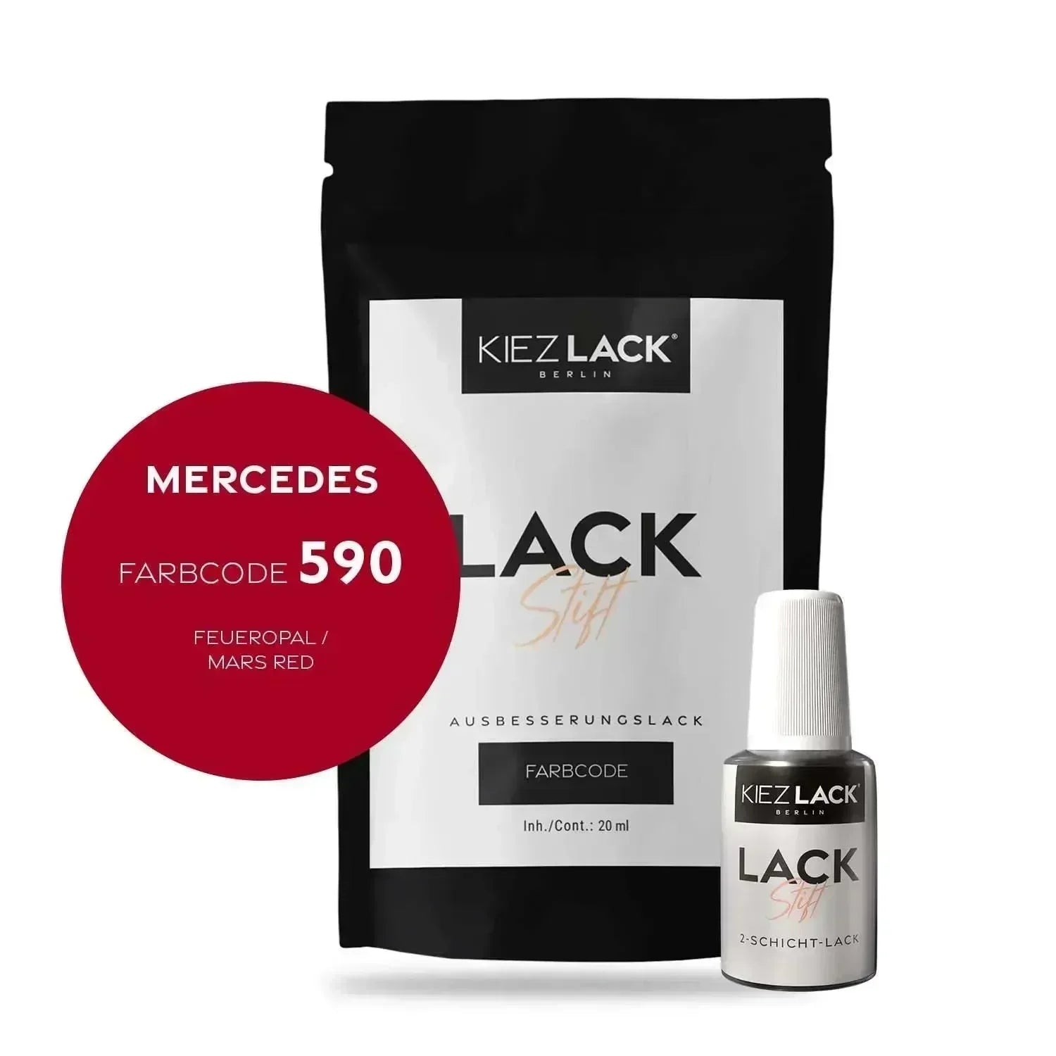 Kiezlack Lackstift Autolack Lackstift MERCEDES 590 FEUEROPAL
