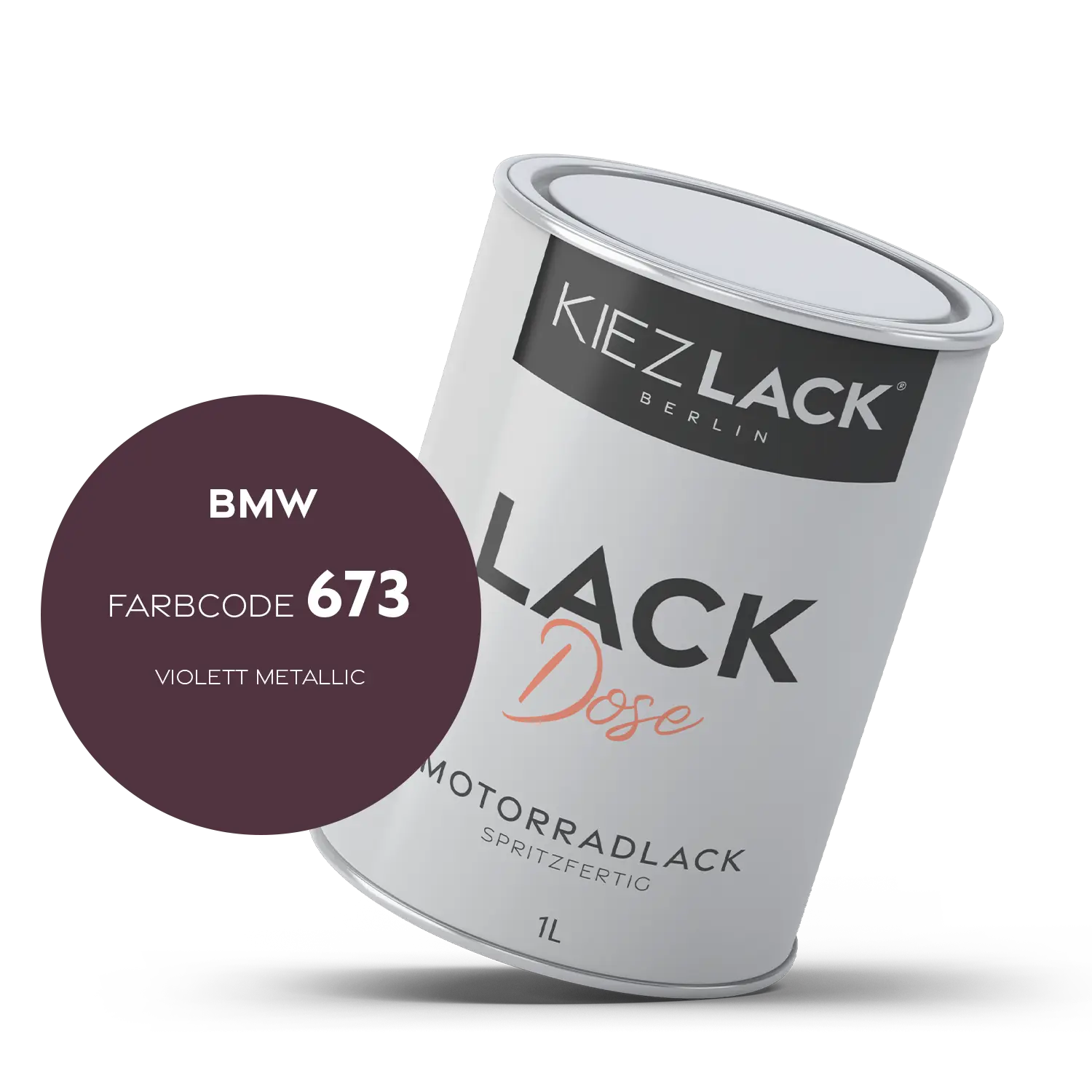 Kiezlack 1K Motorradlack Basislack Lackdose BMW 673 VIOLETT METALLIC
