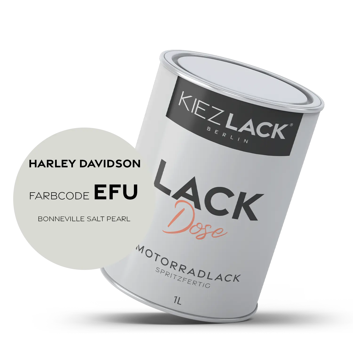 Kiezlack 1K Motorradlack Basislack Lackdose Harley Davidson EFU BONNEVILLE SALT PEARL